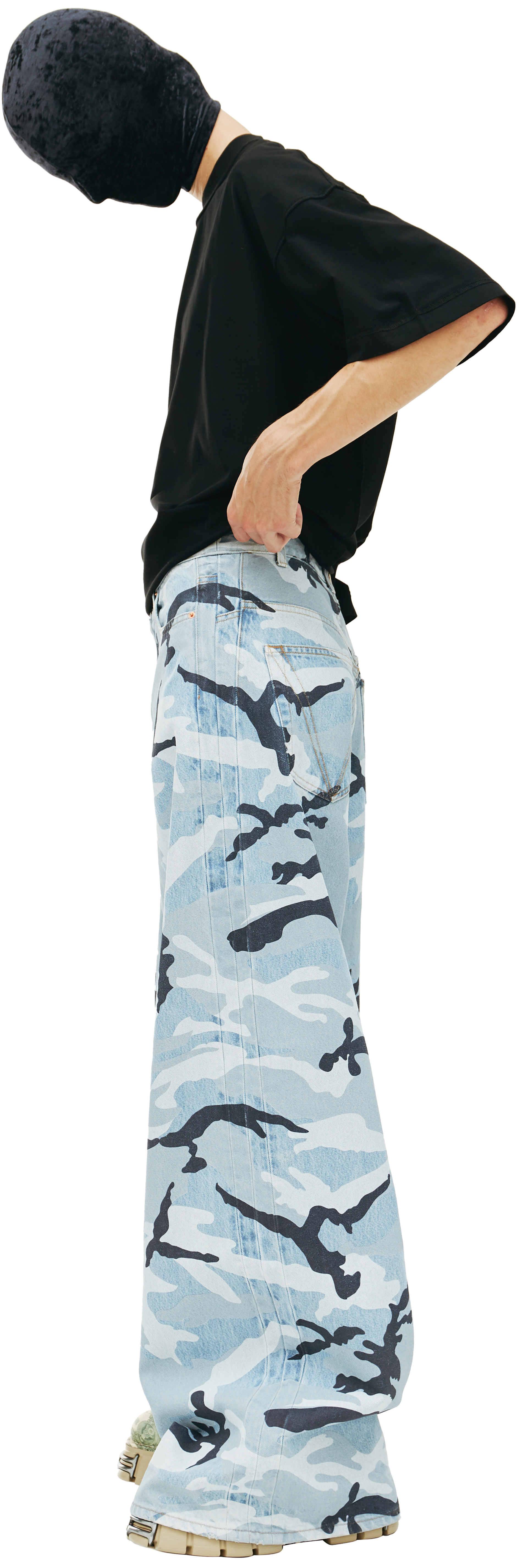 VETEMENTS Широкие камуфляж джинсы
