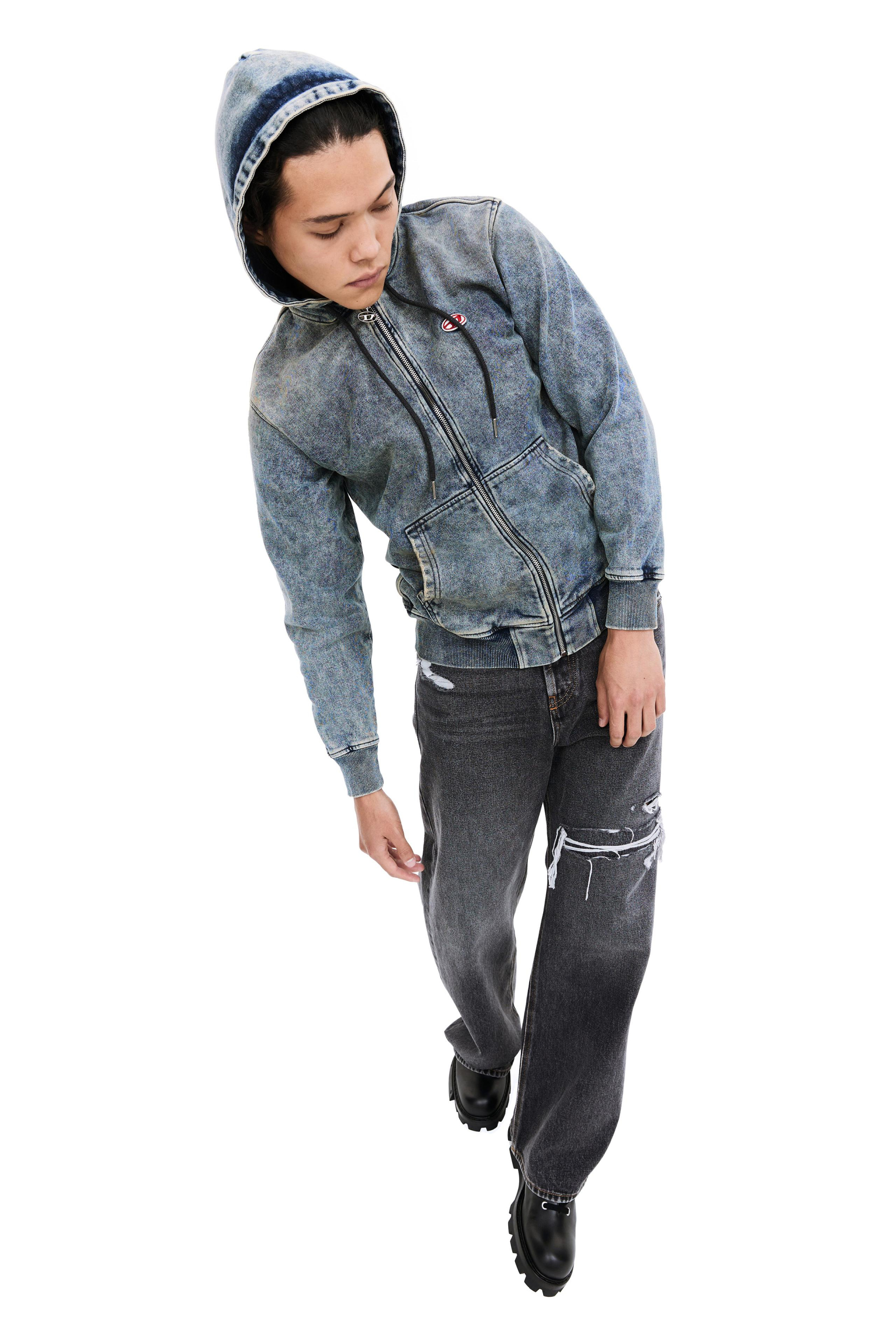 Diesel Джинсовое худи D-Gir-Ne на молнии