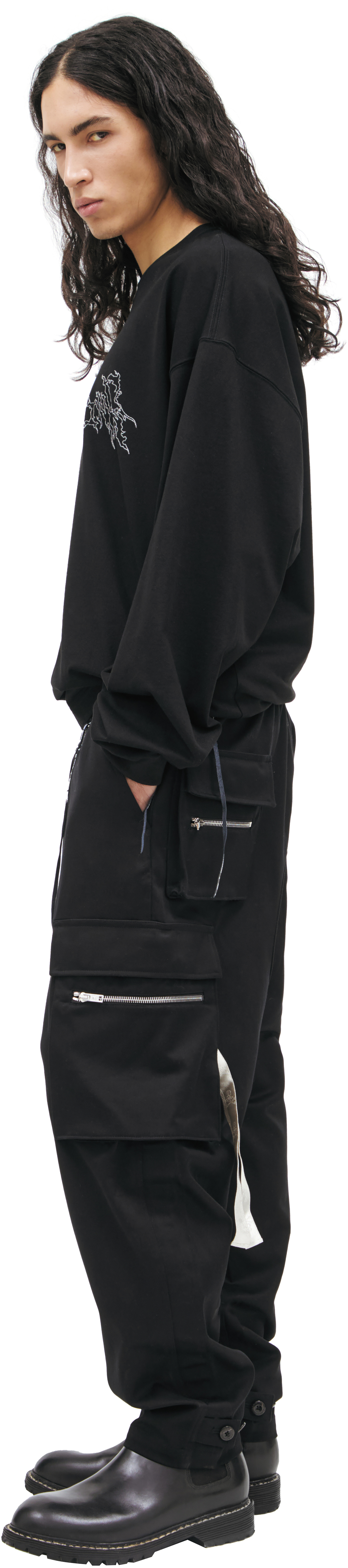 Mastermind WORLD Брюки с вышитыми черепами