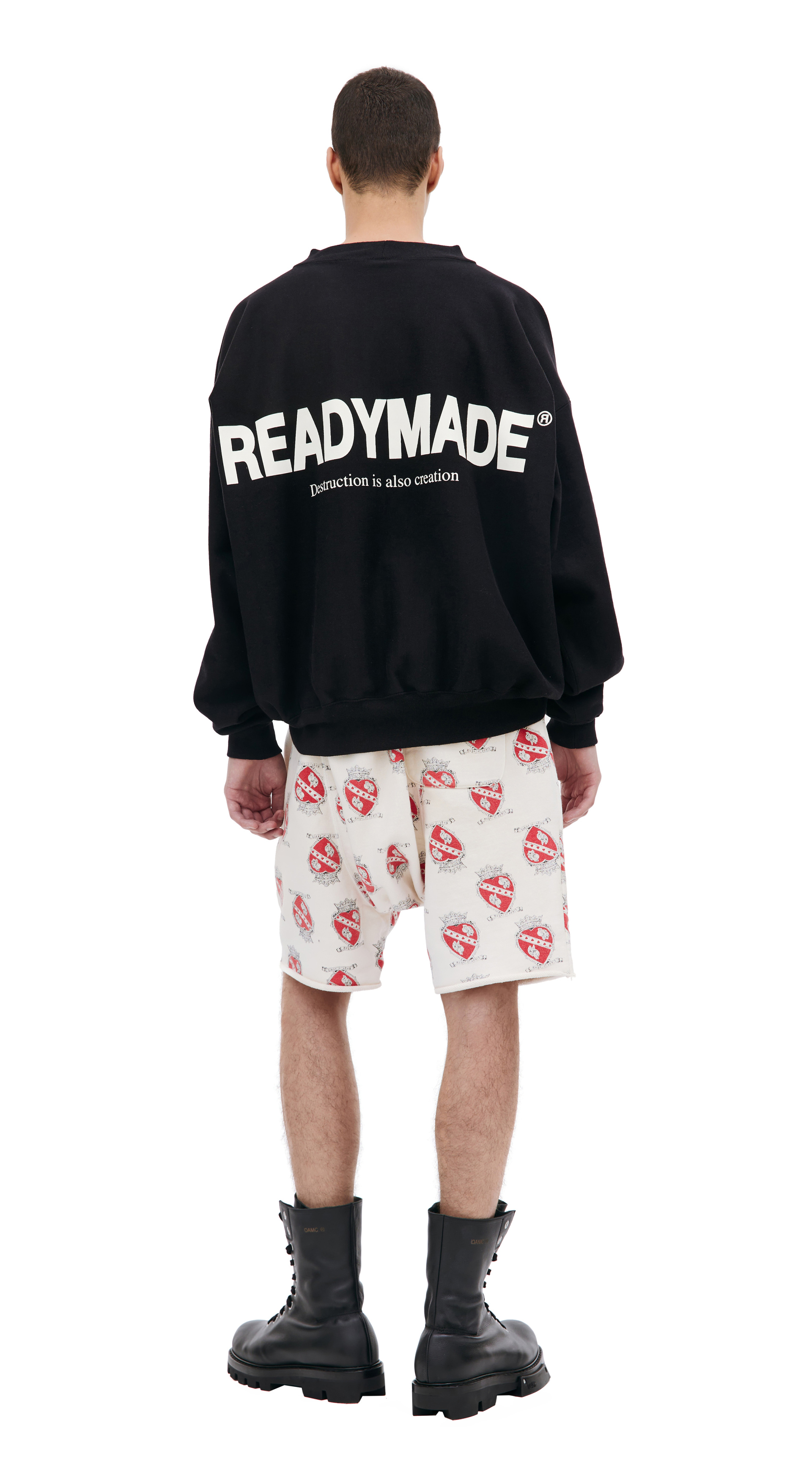 Readymade Черный свитшот с логотипом
