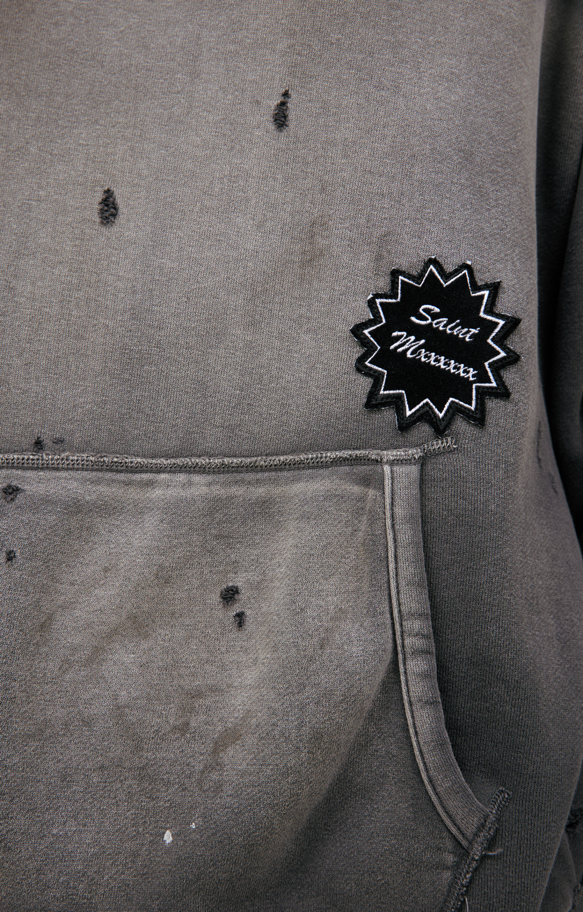 Saint Mxxxxxx Рваное худи