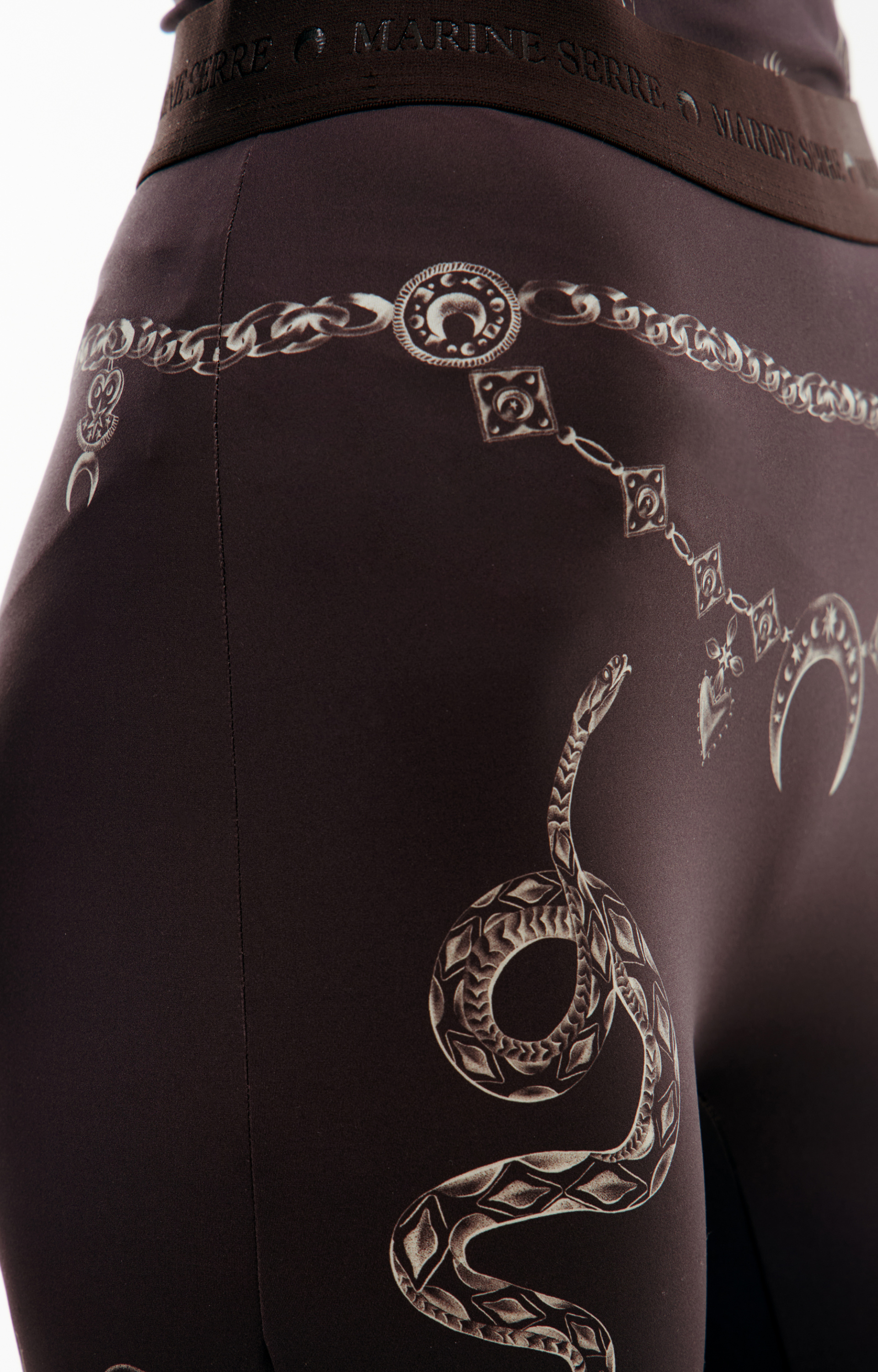 MARINE SERRE Леггинсы с монопринтом