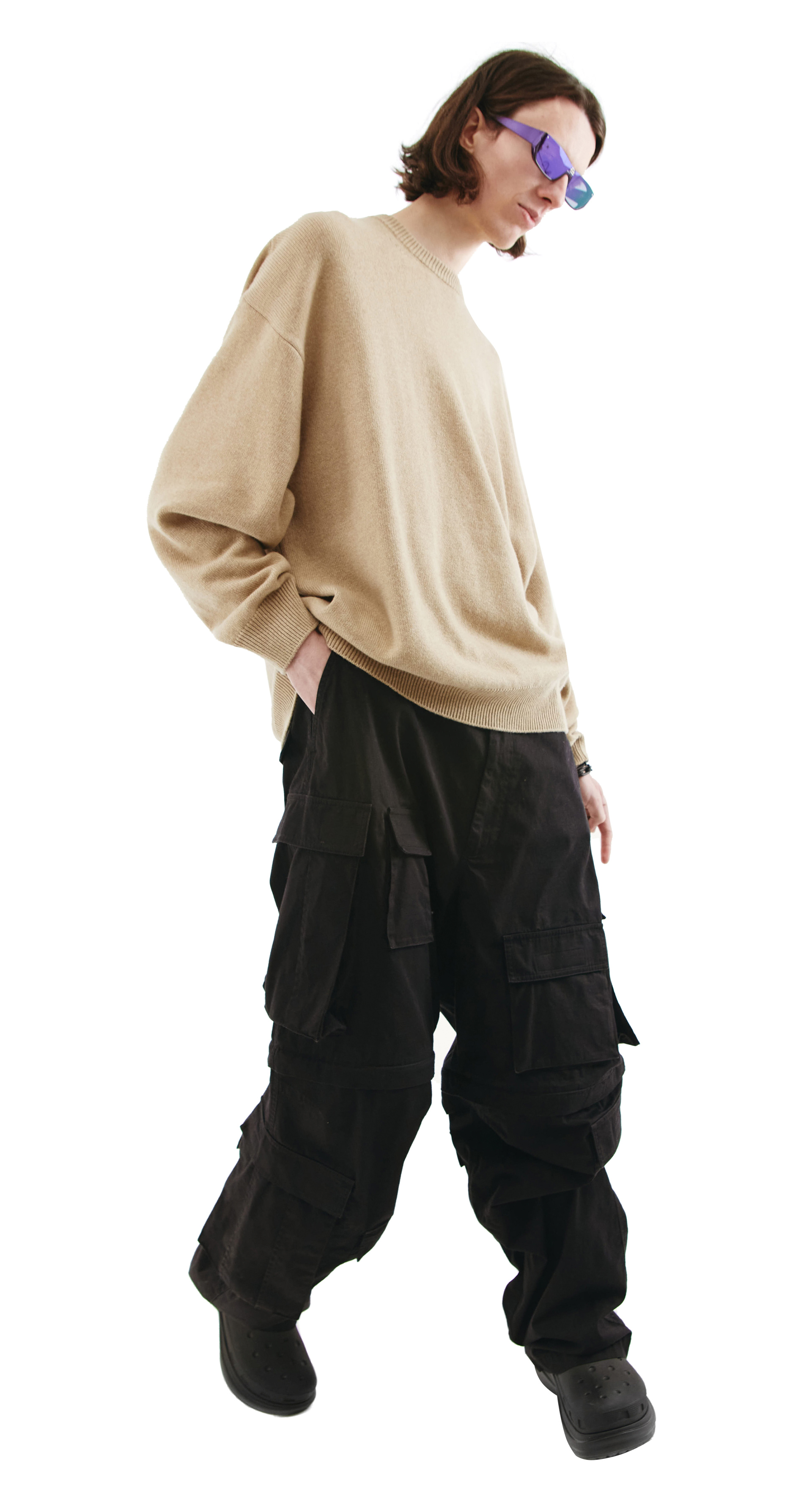 Balenciaga Оверсайз свитер из кашемира