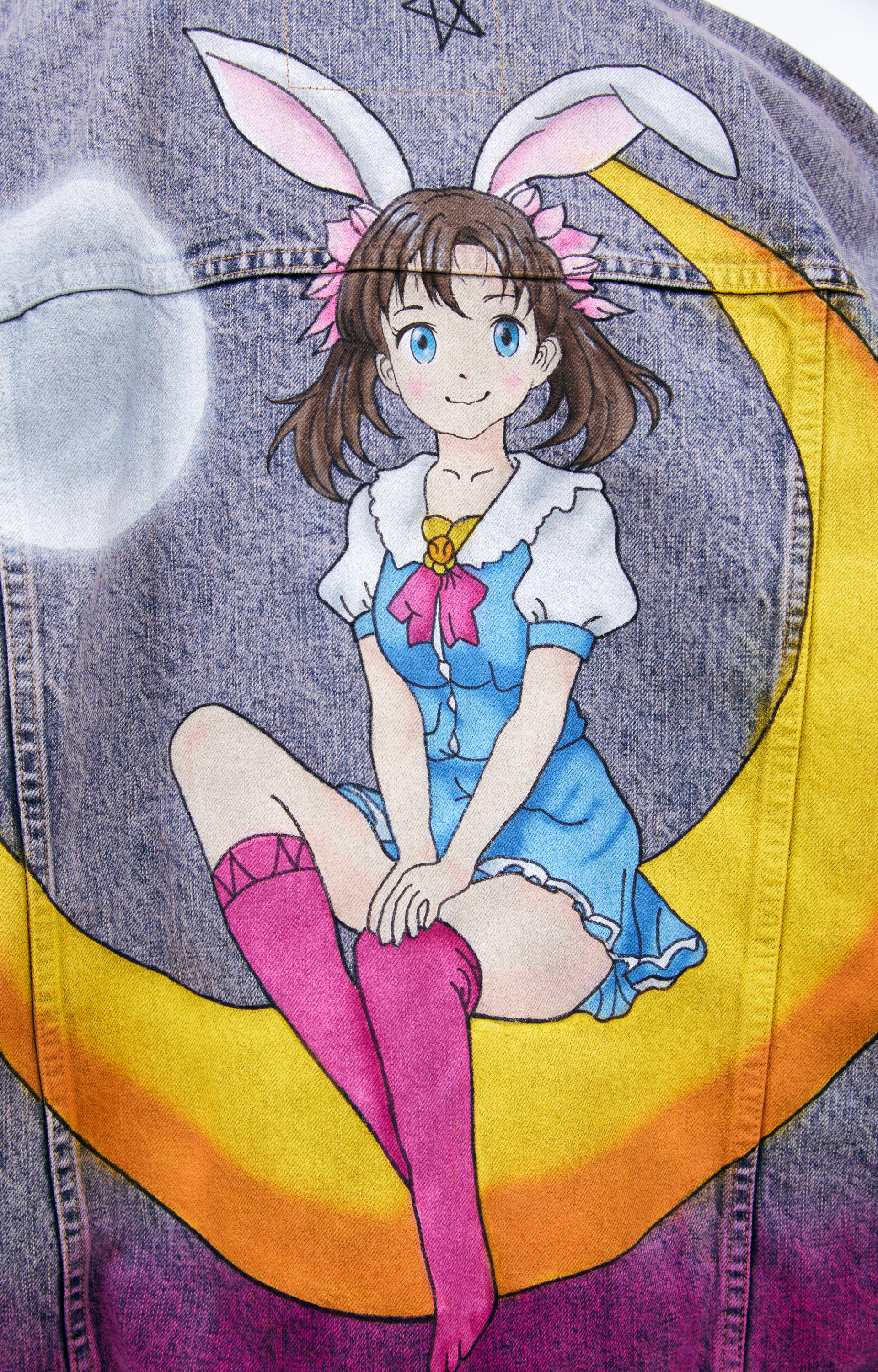 Doublet Джинсовая куртка с градиентом