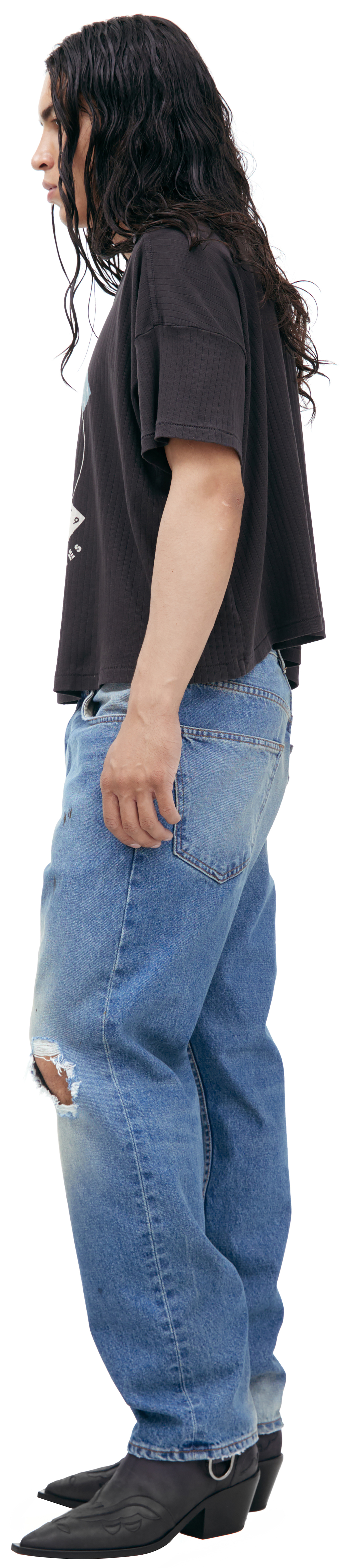 Enfants Riches Déprimés Темно-серая футболка с принтом