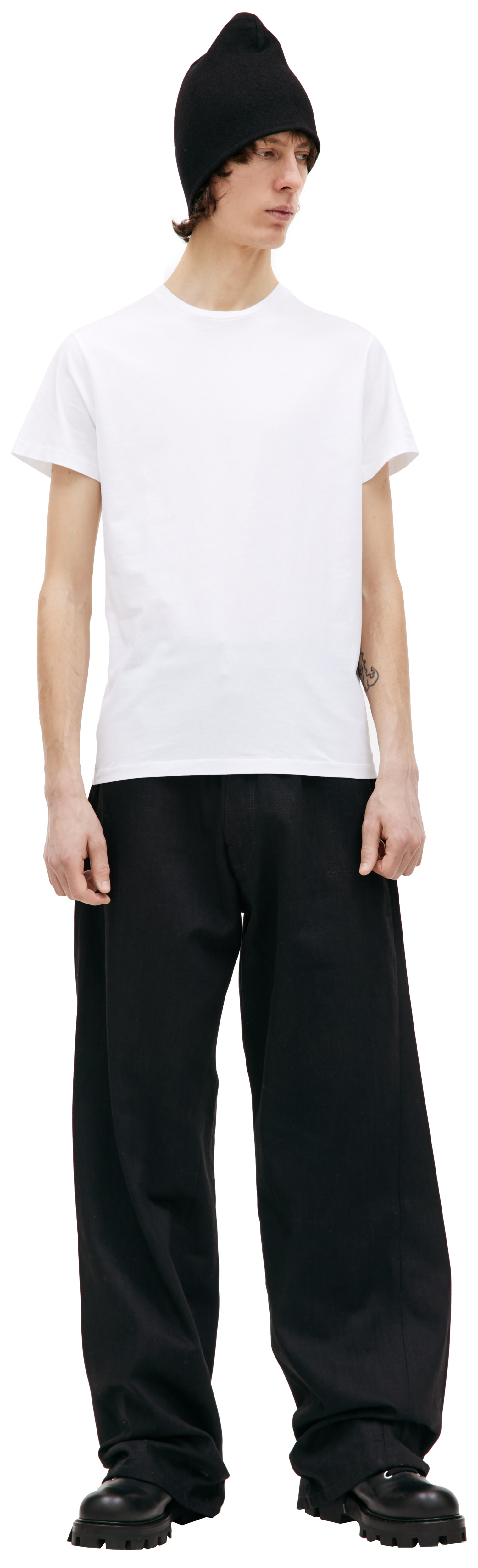 Jil Sander Белая базовая футболка