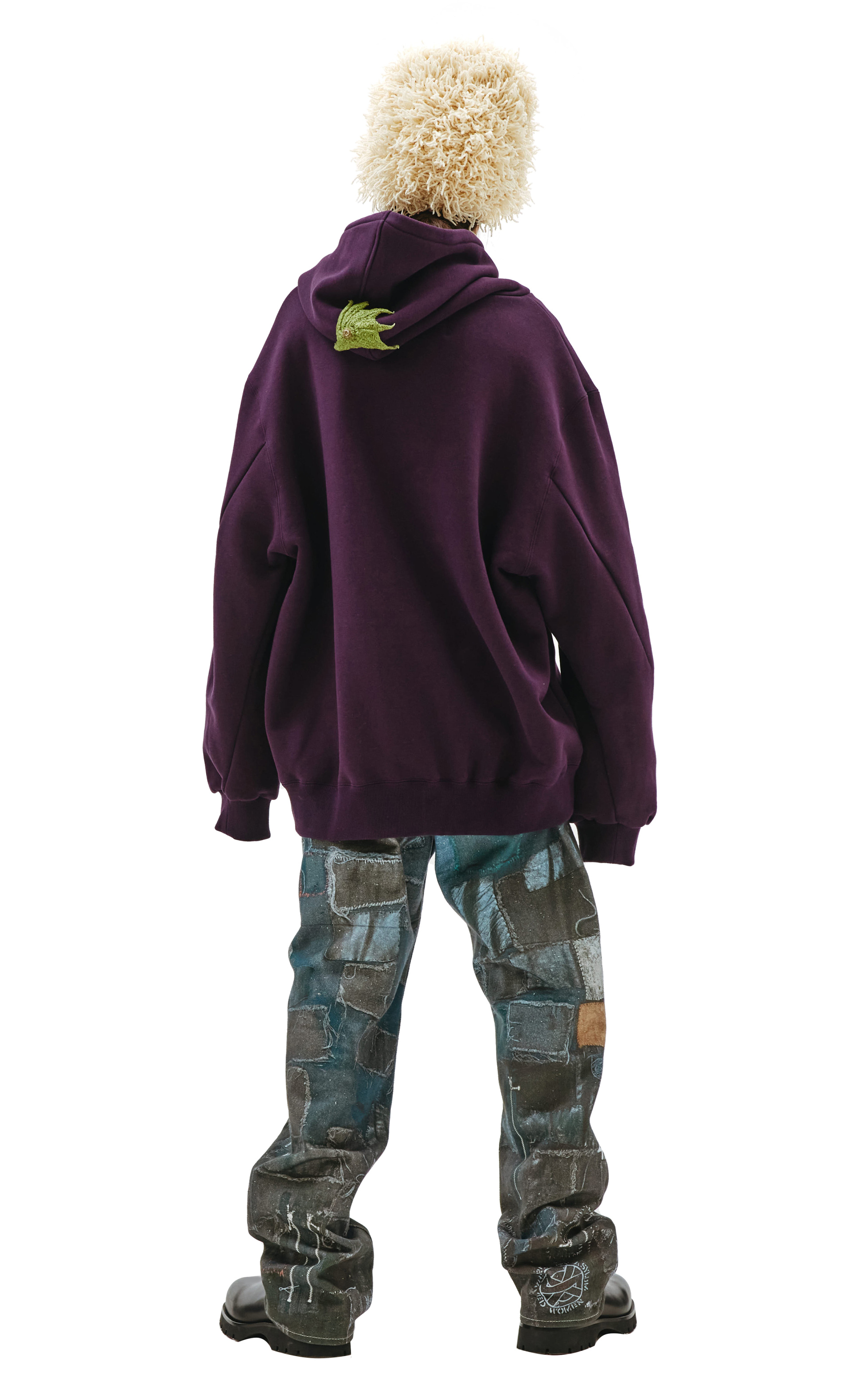 Doublet Худи с вышивкой Eggplant