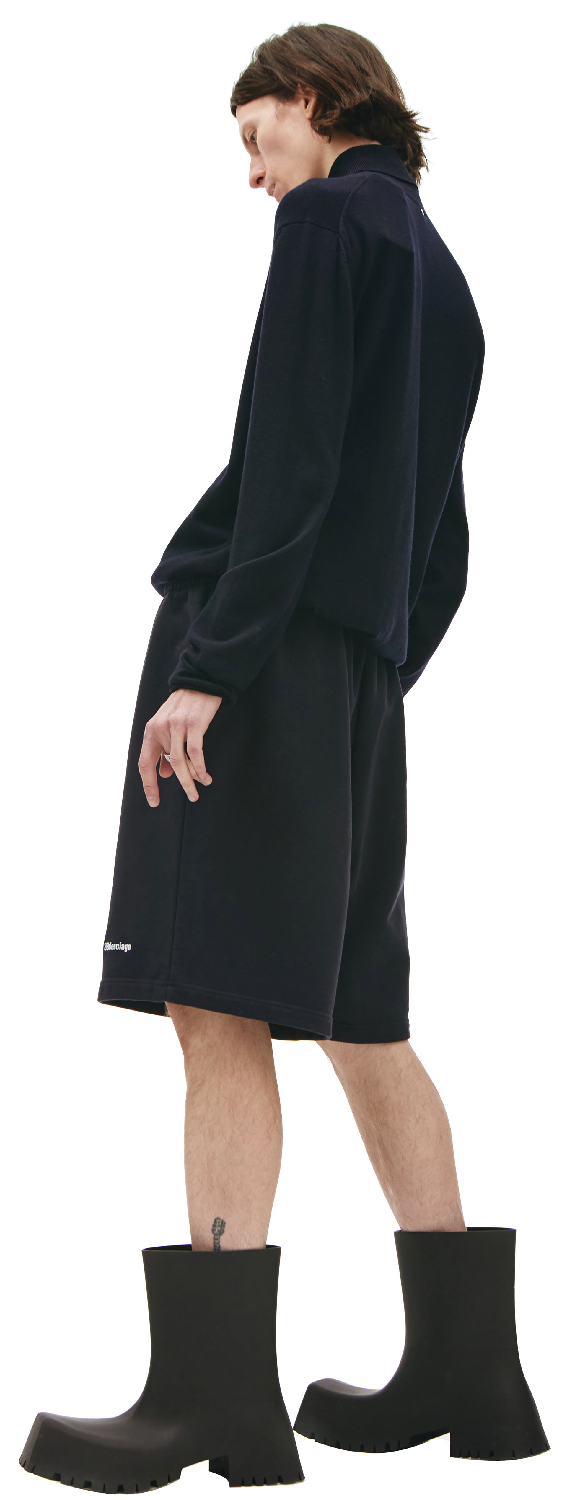 Balenciaga Хлопковые шорты с логотипом