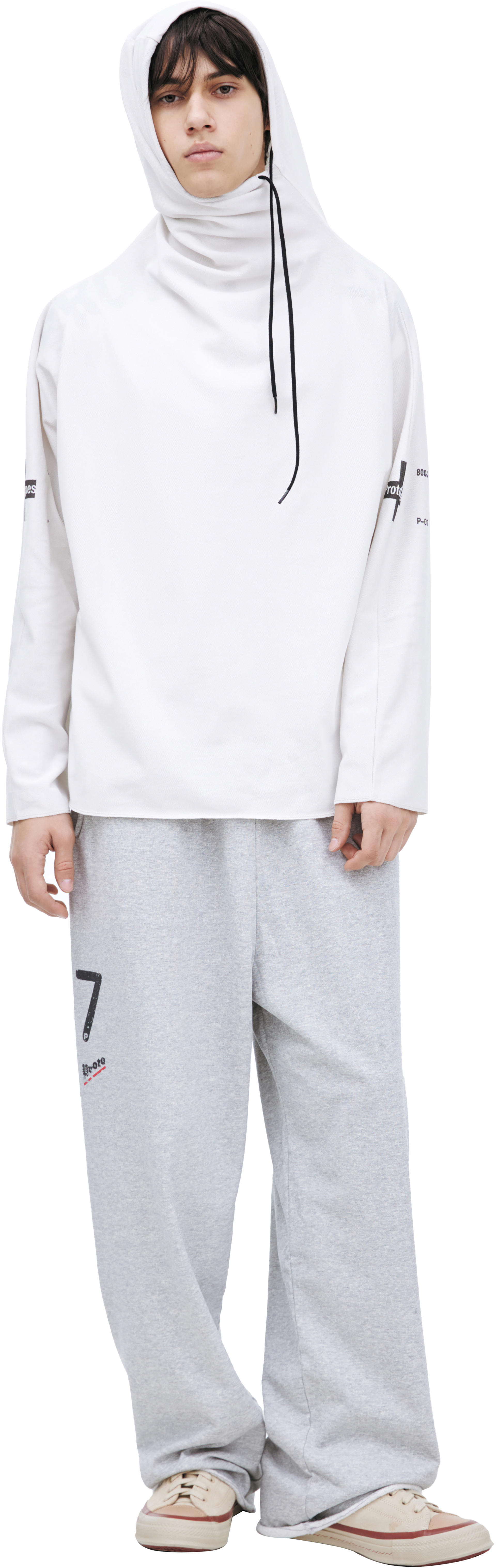 PROTOTYPES Худи с вышивкой на рукавах