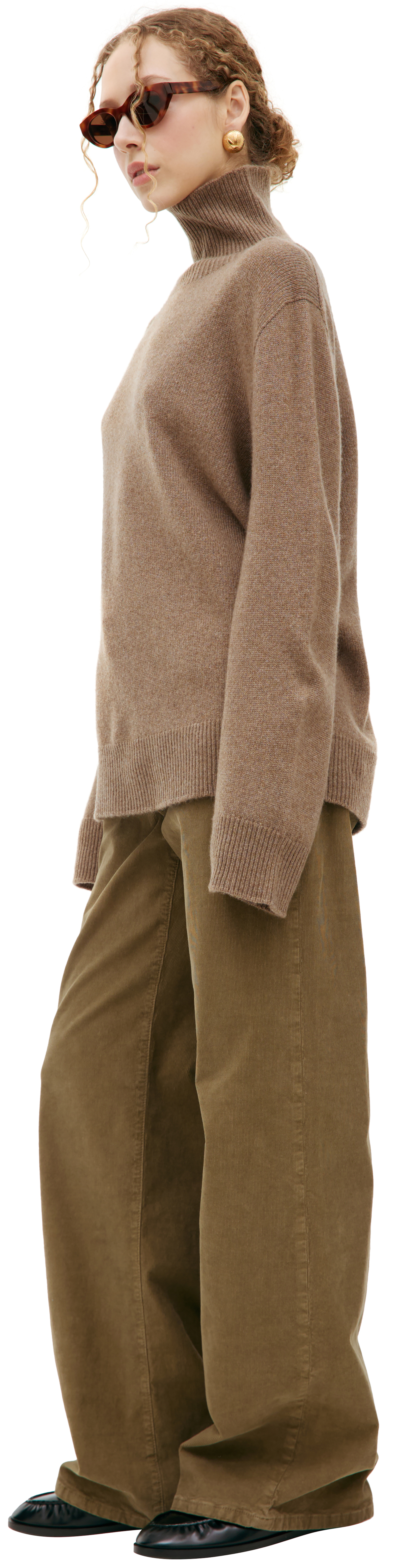 The Row Кашемировый свитер с высоким горлом