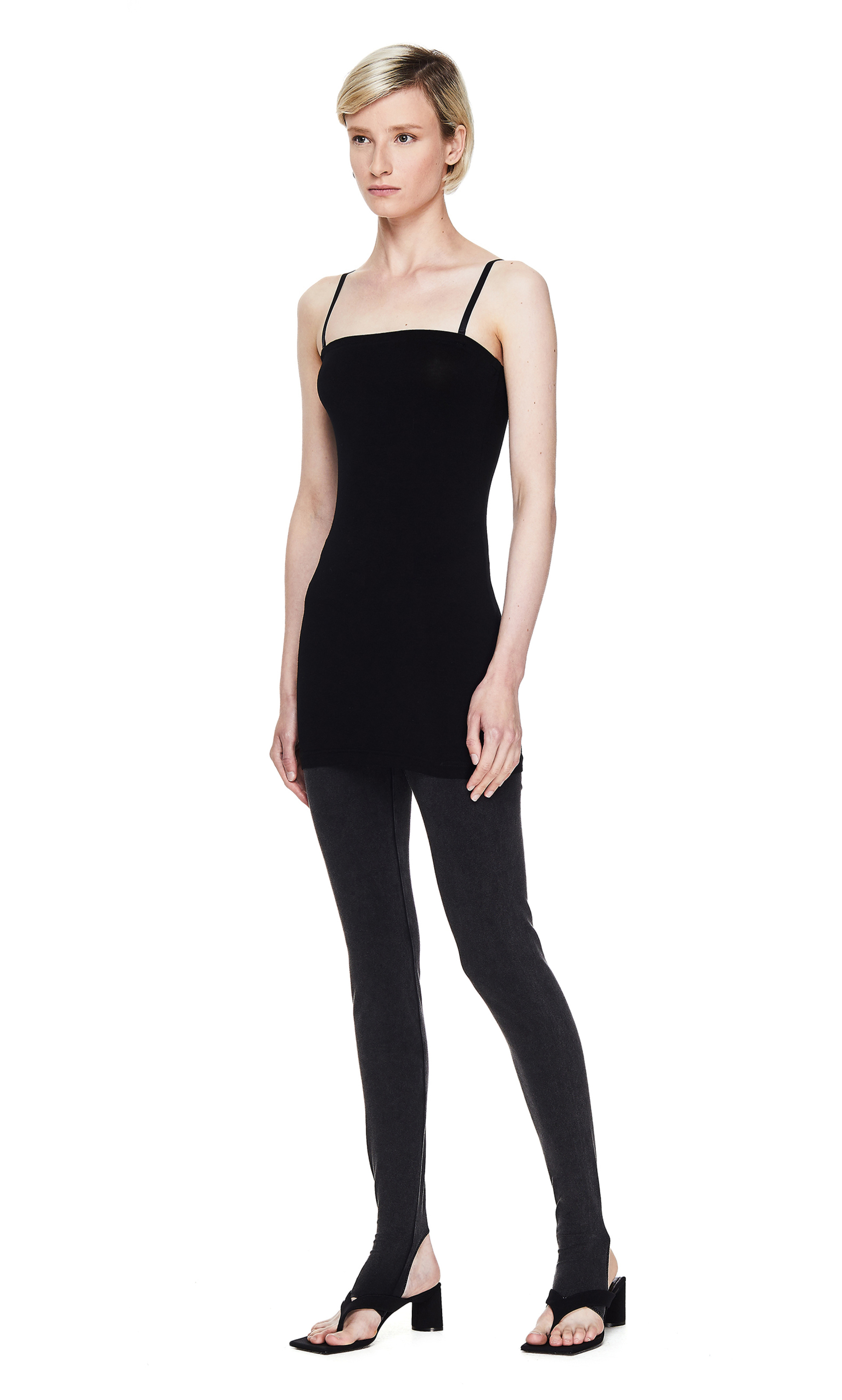 Y\'s Черный топ на бретелях