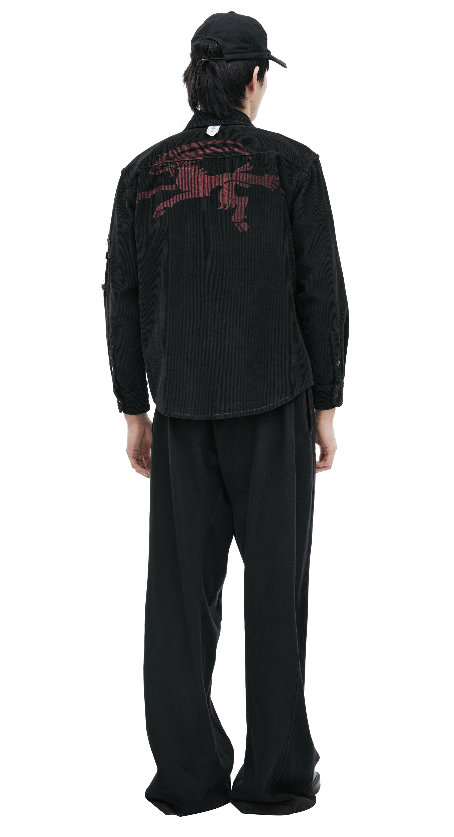 PROTOTYPES Вельветовая рубашка с накладными карманами