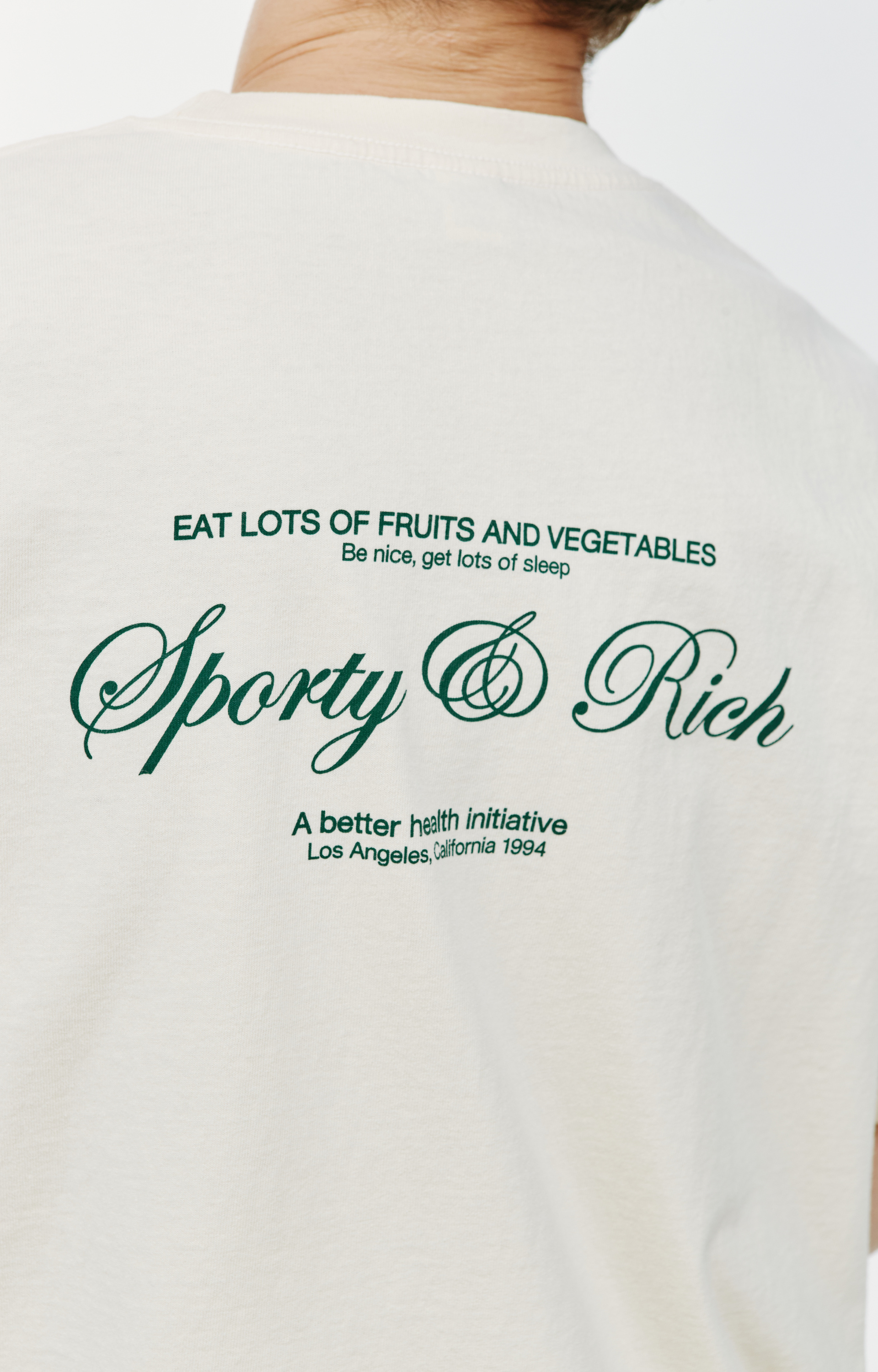 SPORTY & RICH Футболка с принтом Eat Lots of fruits