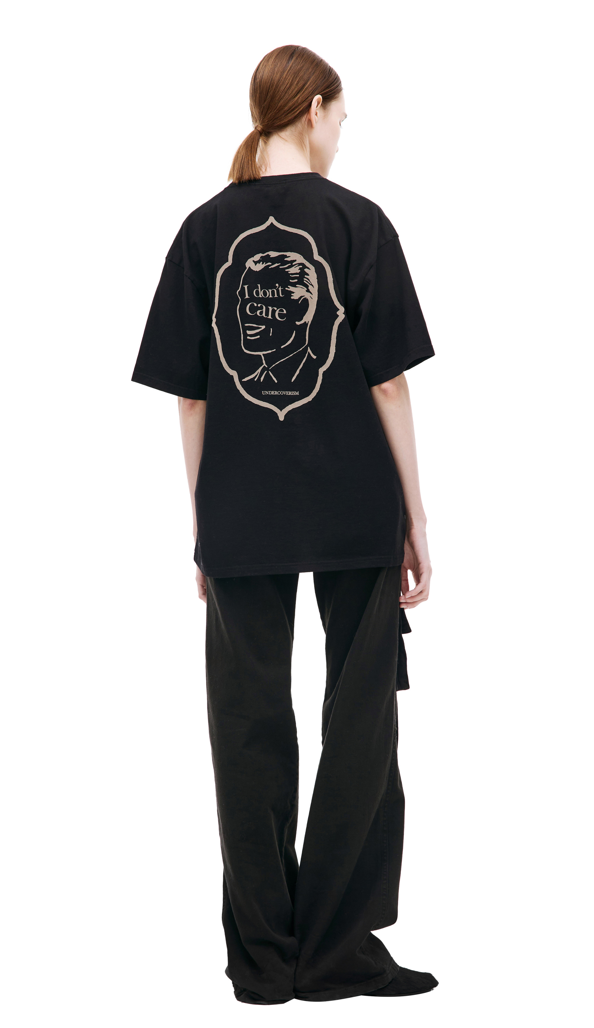 Undercover Футболка с принтом \'I don\'t care\'