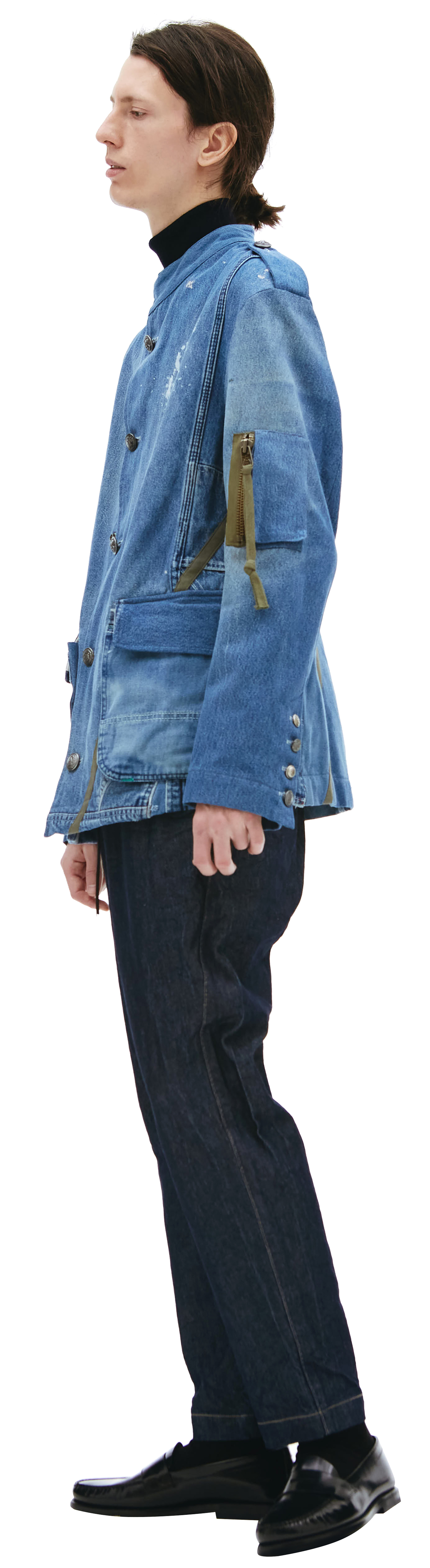 Greg Lauren Джинсовый пиджак Officer Ollie