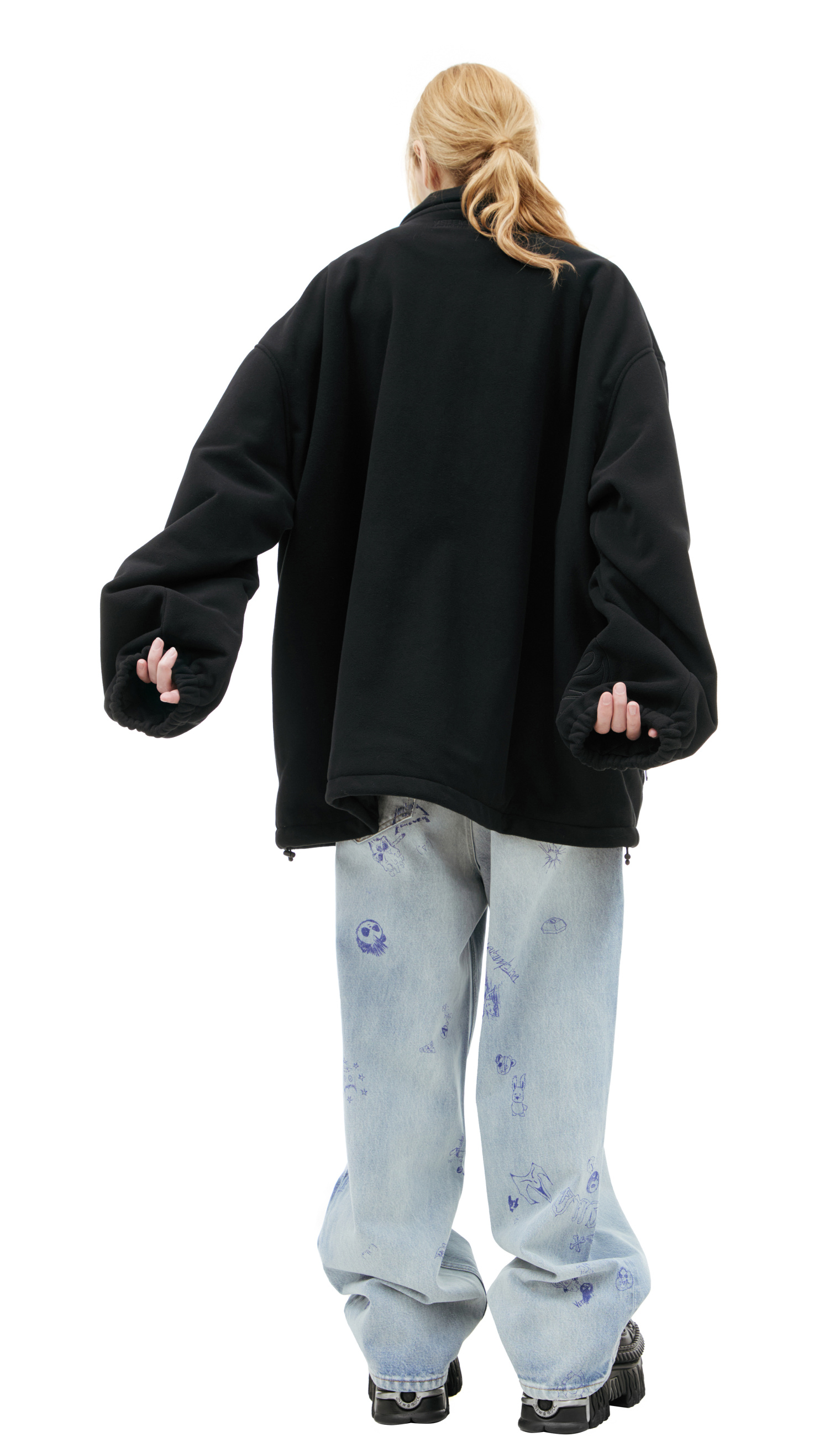 VETEMENTS Флисовая куртка с логотипом