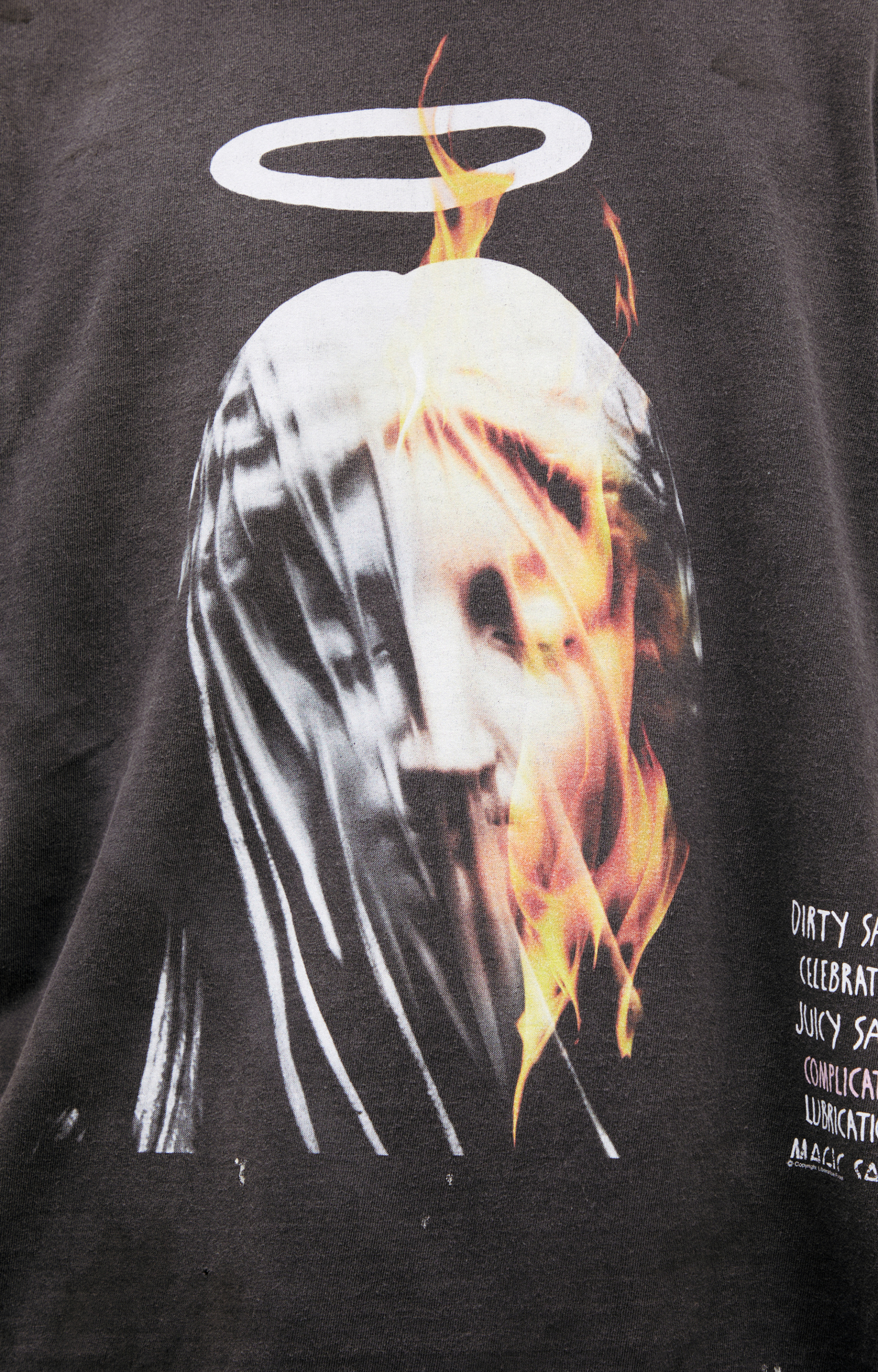 Saint Mxxxxxx Серая футболка с принтом