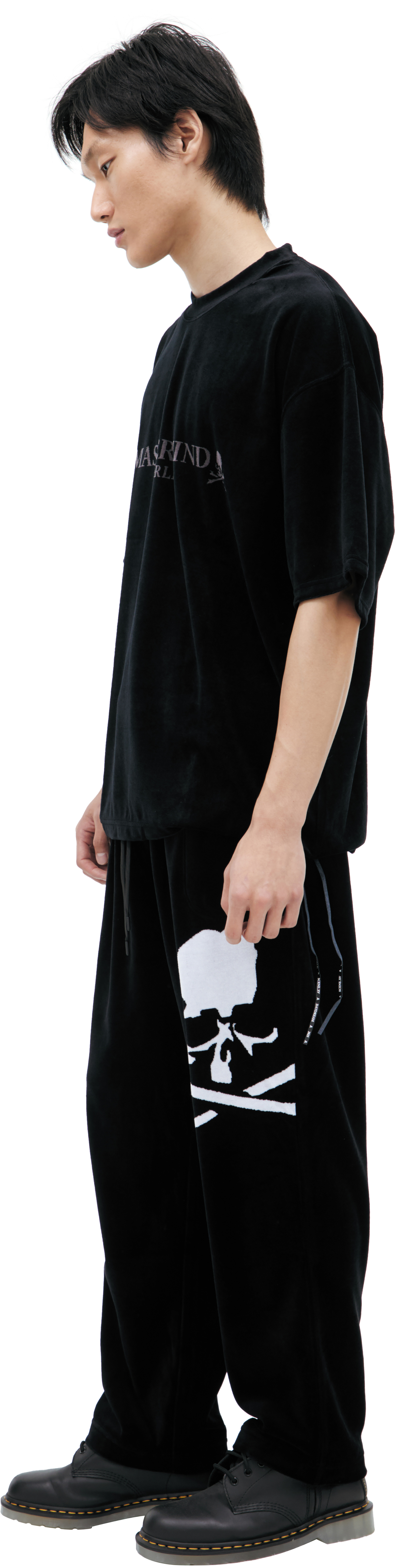 Mastermind WORLD Велюровая футболка с логотипом