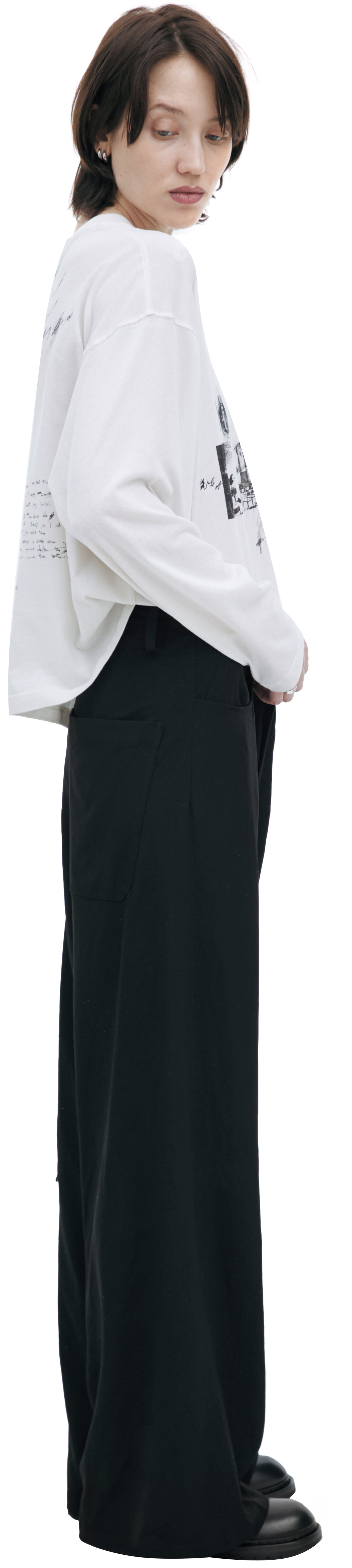 Ann Demeulemeester Лонгслив с абстрактным принтом
