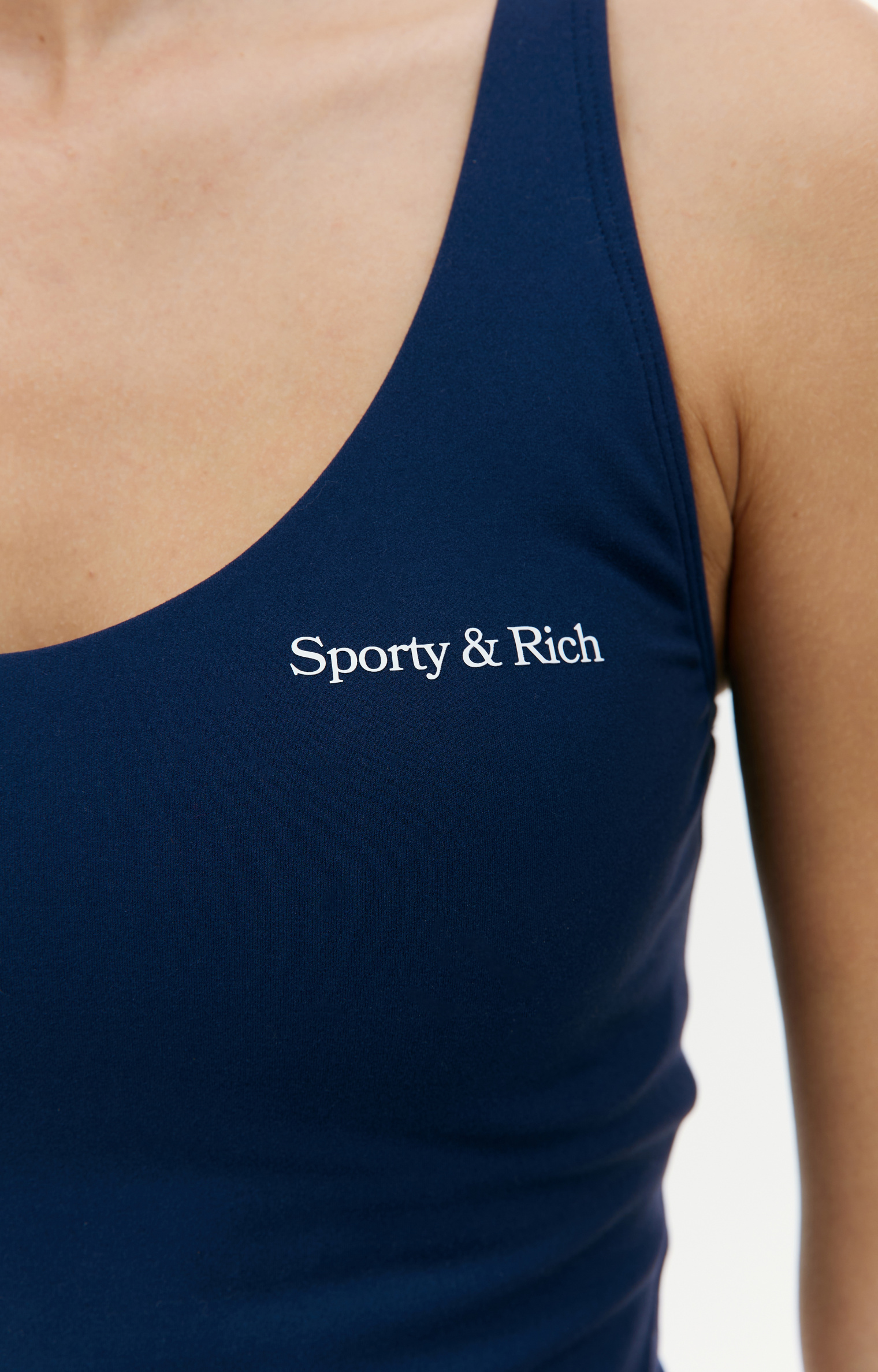 SPORTY & RICH Спортивное бра с логотипом