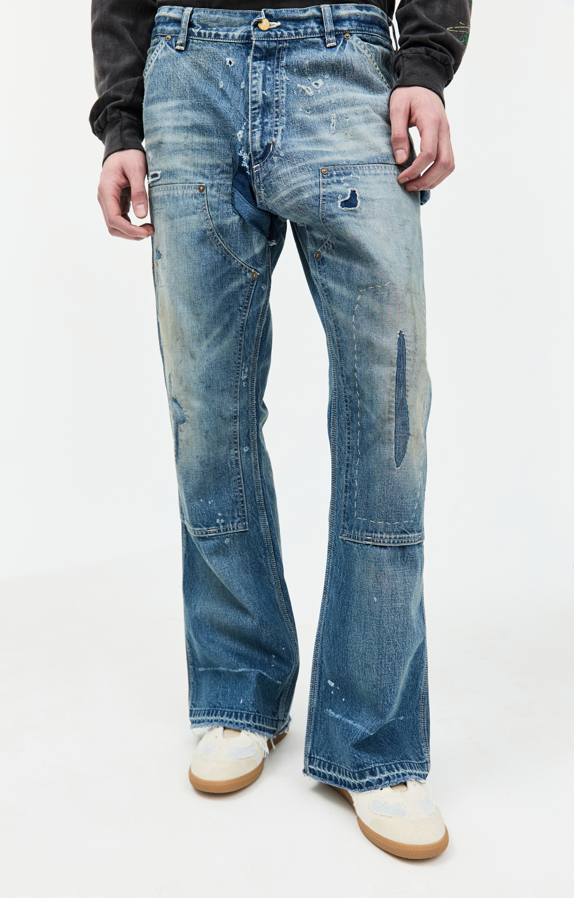 Saint Mxxxxxx Хлопковые джинсы Double Knee