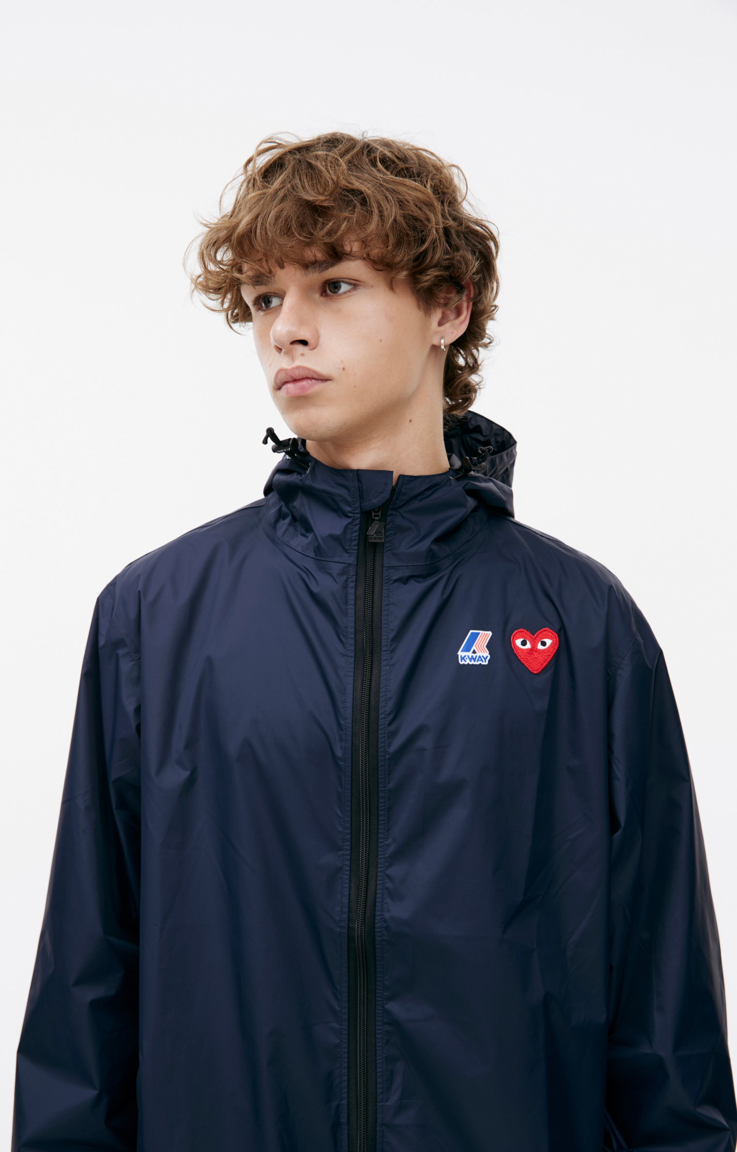 Comme des Garcons Куртка с капюшоном Comme des Garcons PLAY x K-Way