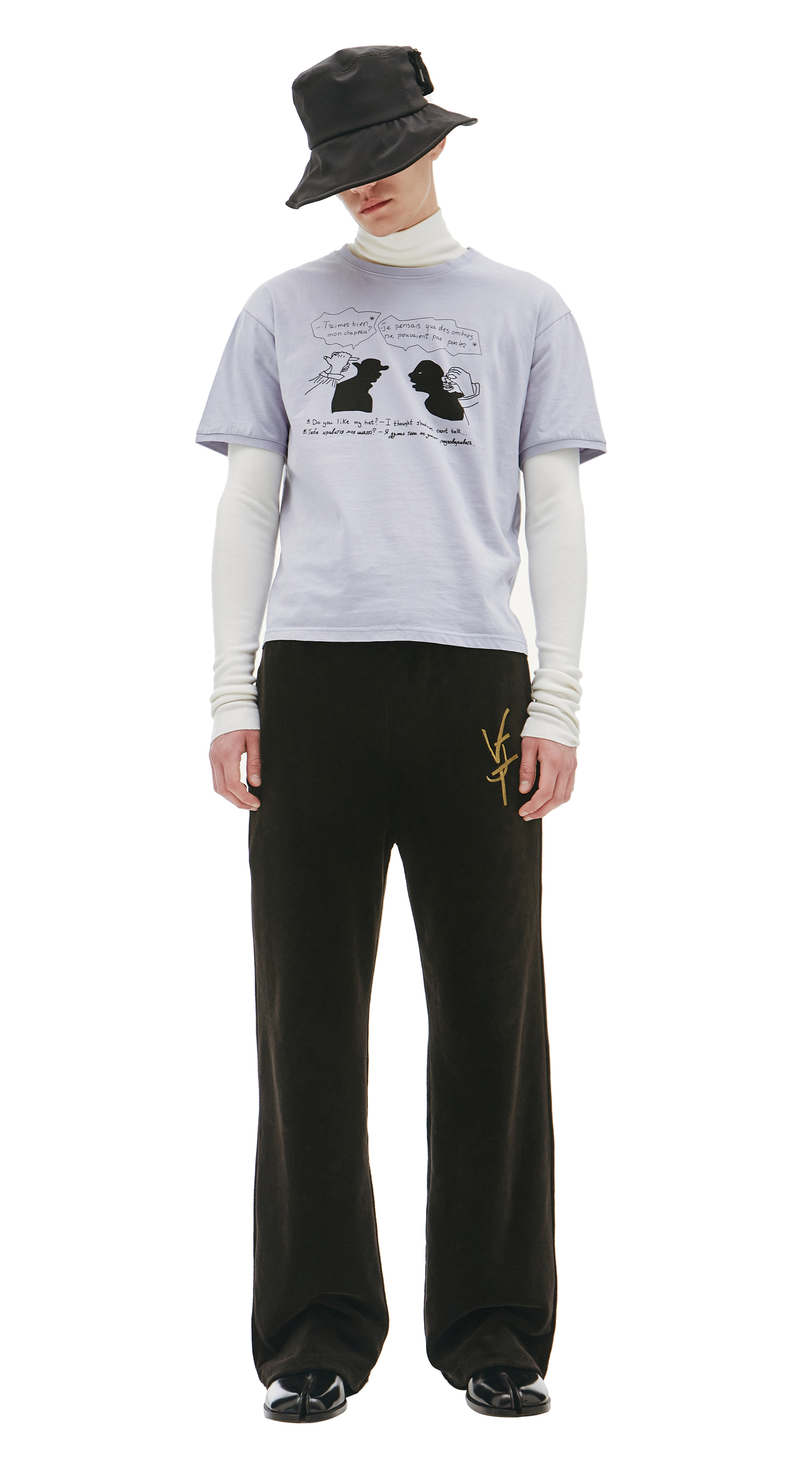 Vojettes Хлопковая футболка с принтом Диалог