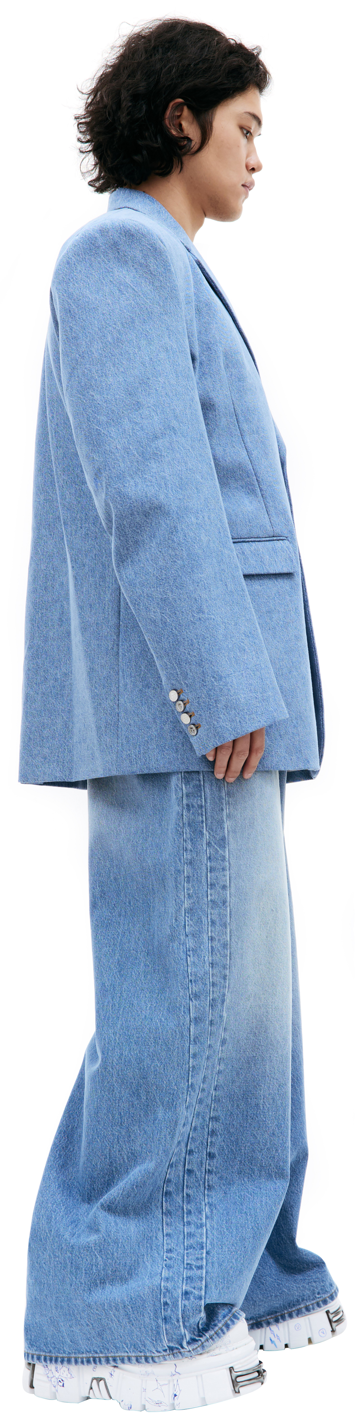 VETEMENTS Оверсайз пиджак из денима