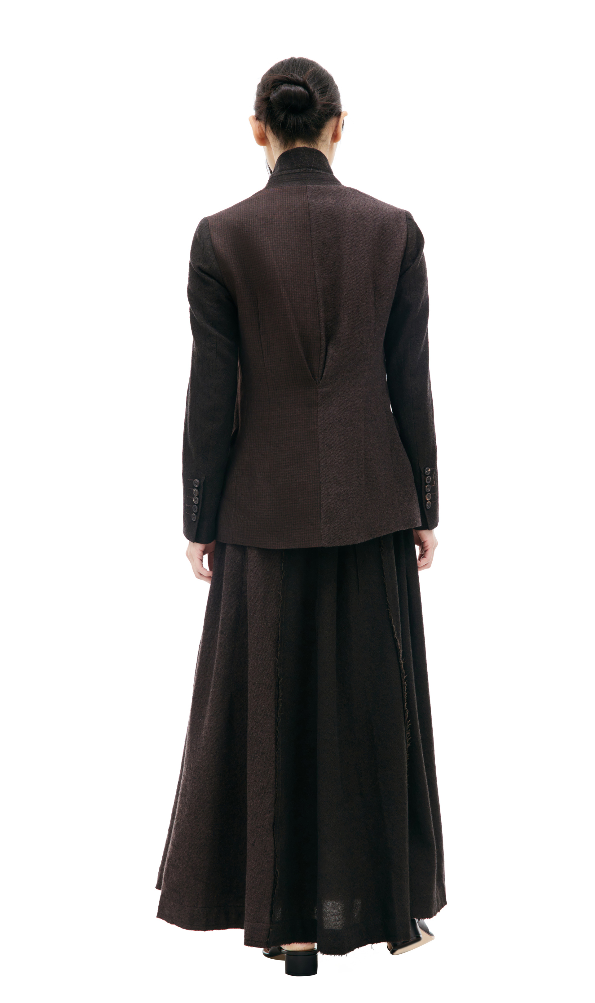 Ziggy Chen Комбинированный жакет с воротником-стойкой