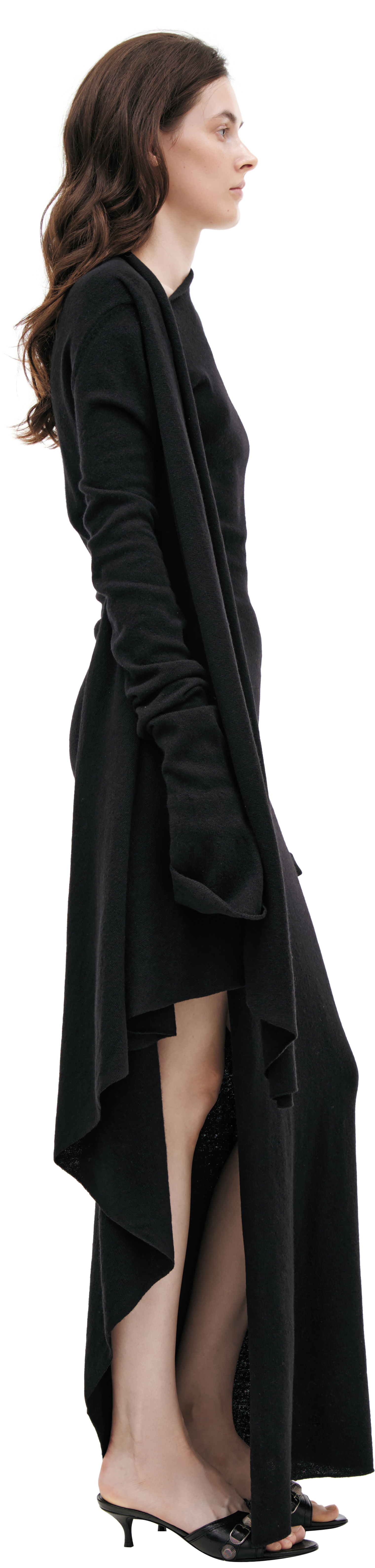 Ann Demeulemeester Шерстяное платье макси