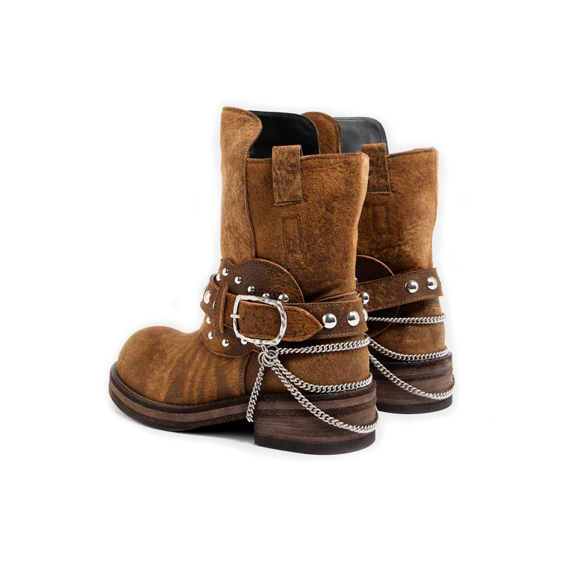 Ann Demeulemeester Замшевые сапоги BOA RIDING