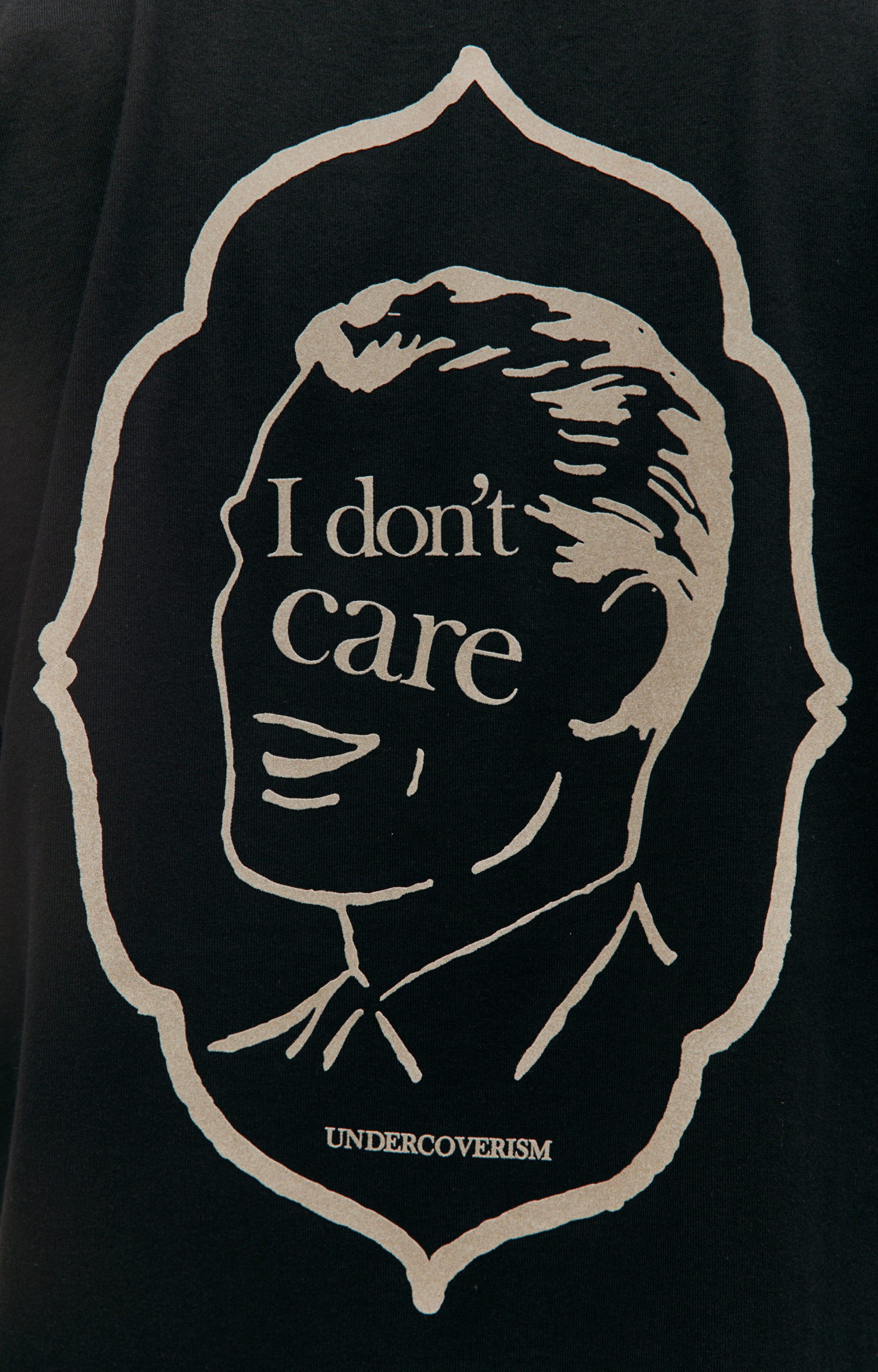 Undercover Футболка с принтом \'I don\'t care\'