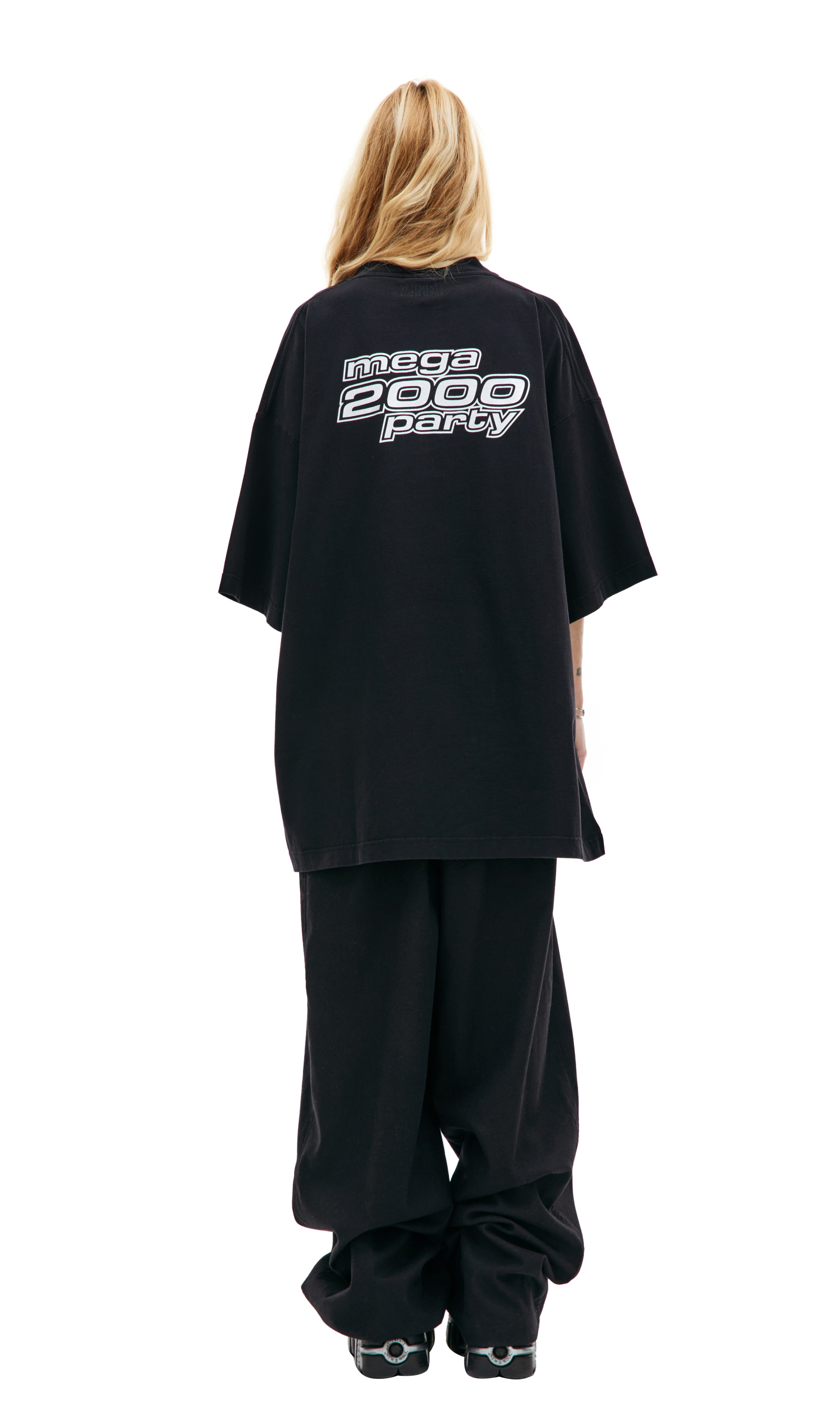 VETEMENTS Оверсайз футболка с принтом \'Y2K\'