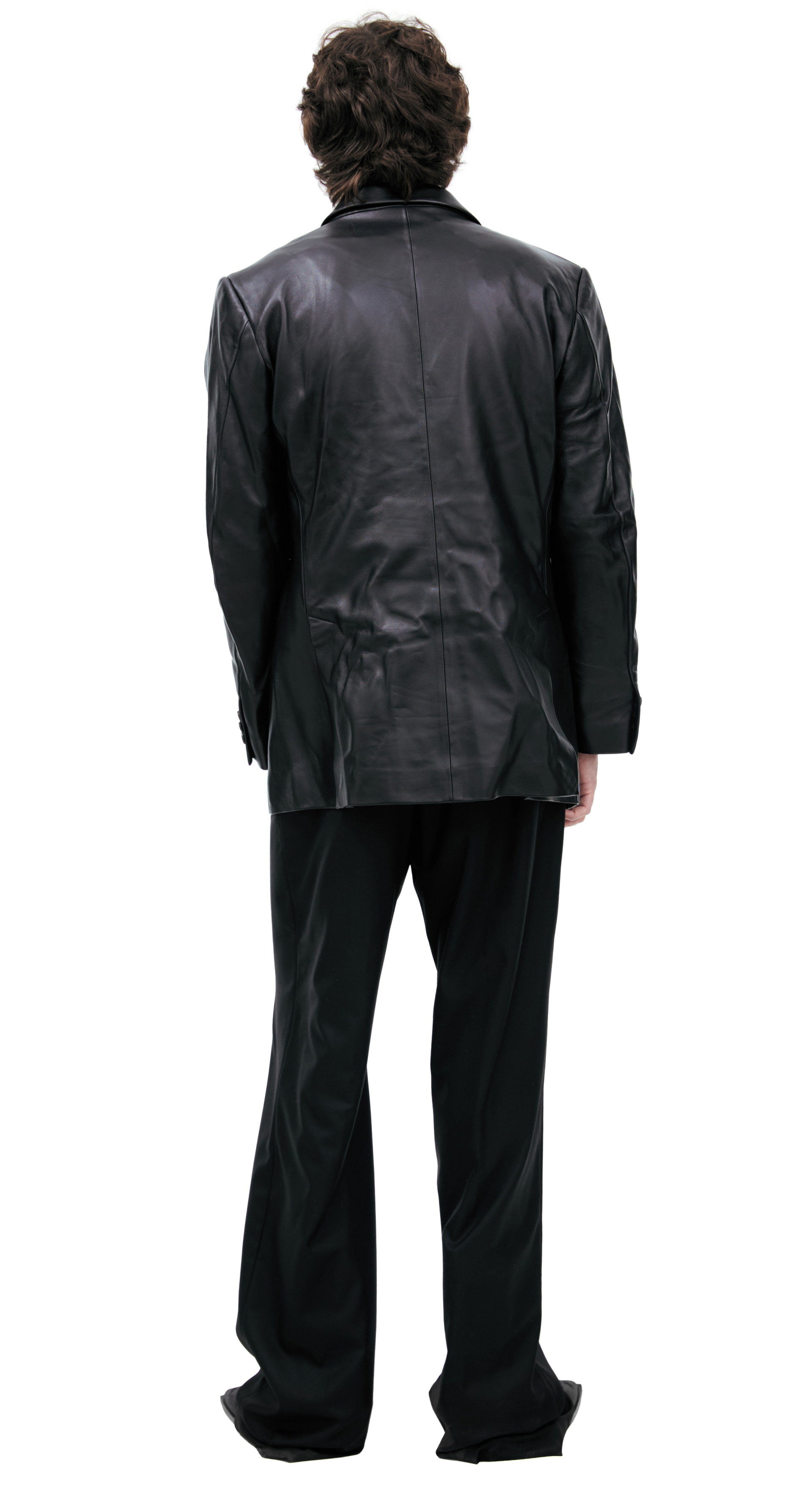 Enfants Riches Déprimés Двубортный кожаный пиджак