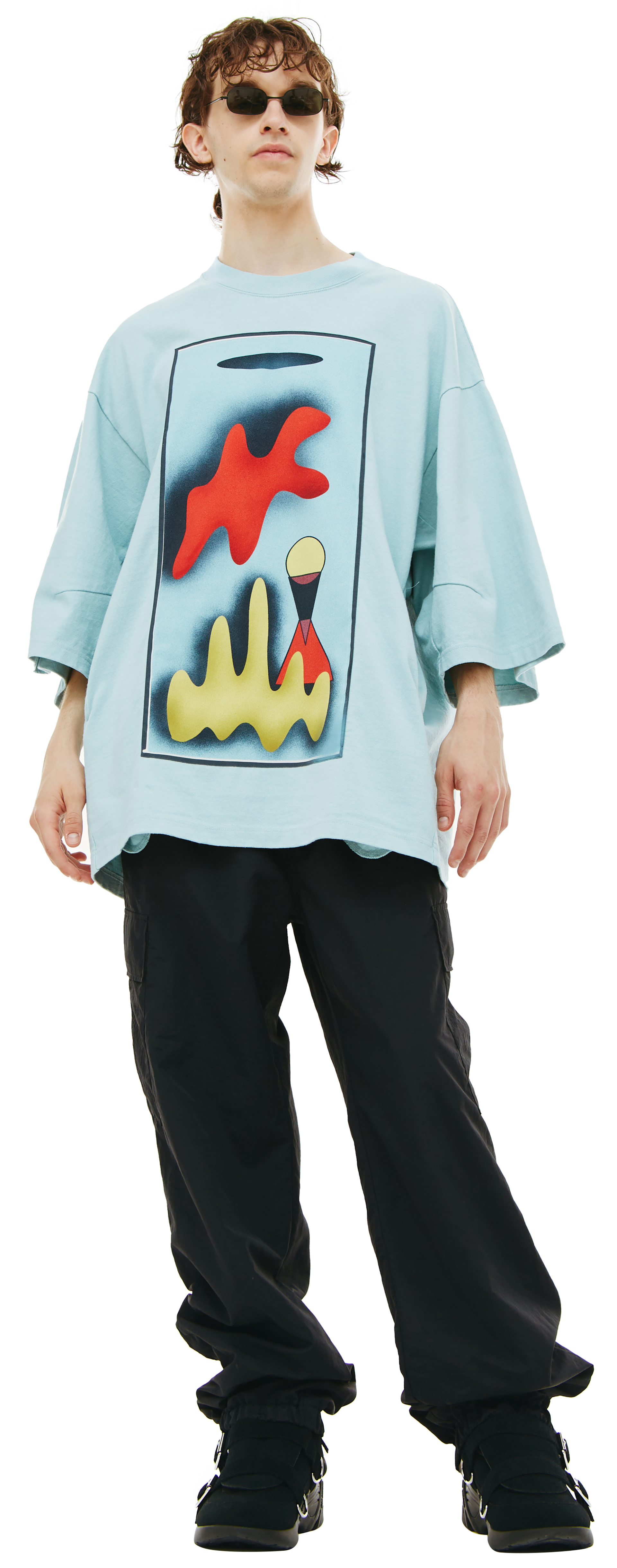 Undercover Оверсайз футболка с карманами