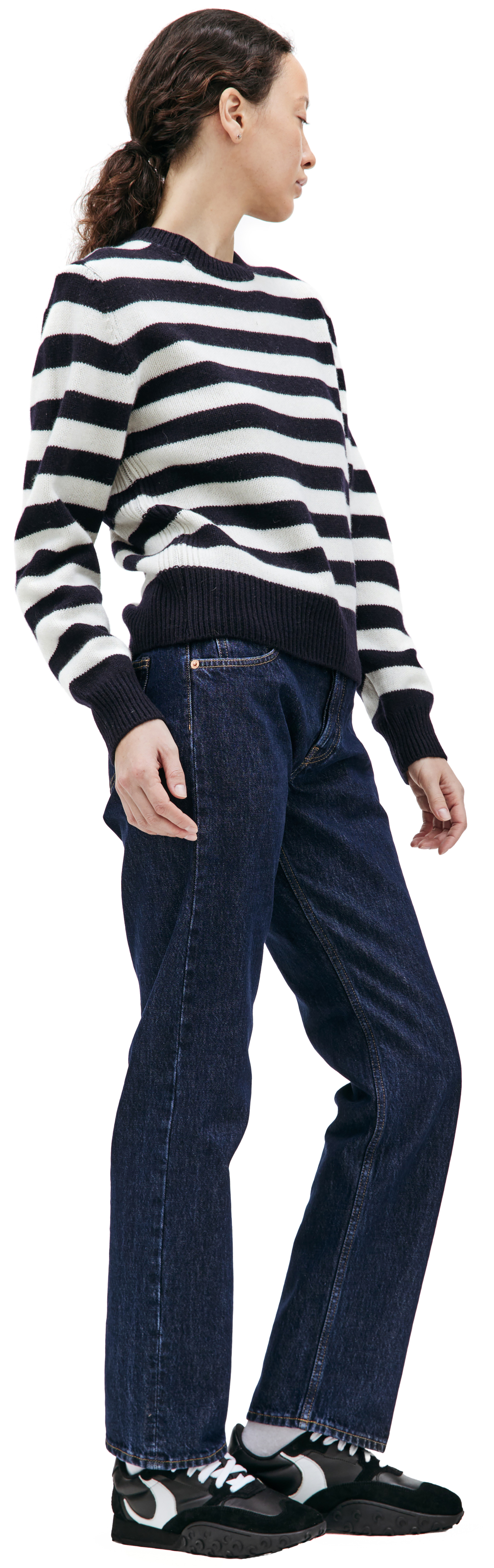 SPORTY & RICH Шерстяной свитер в полоску