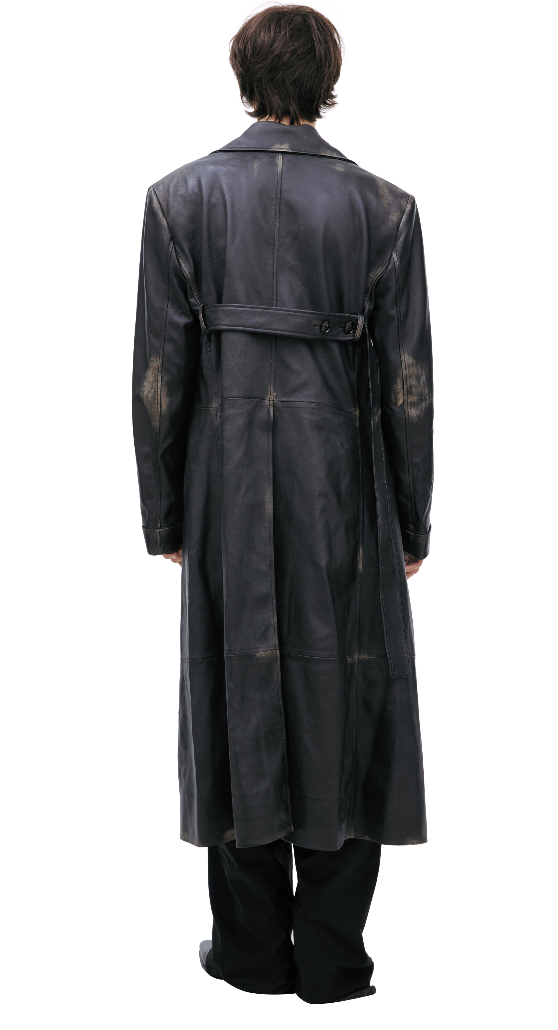 Ann Demeulemeester Кожаное пальто AILO