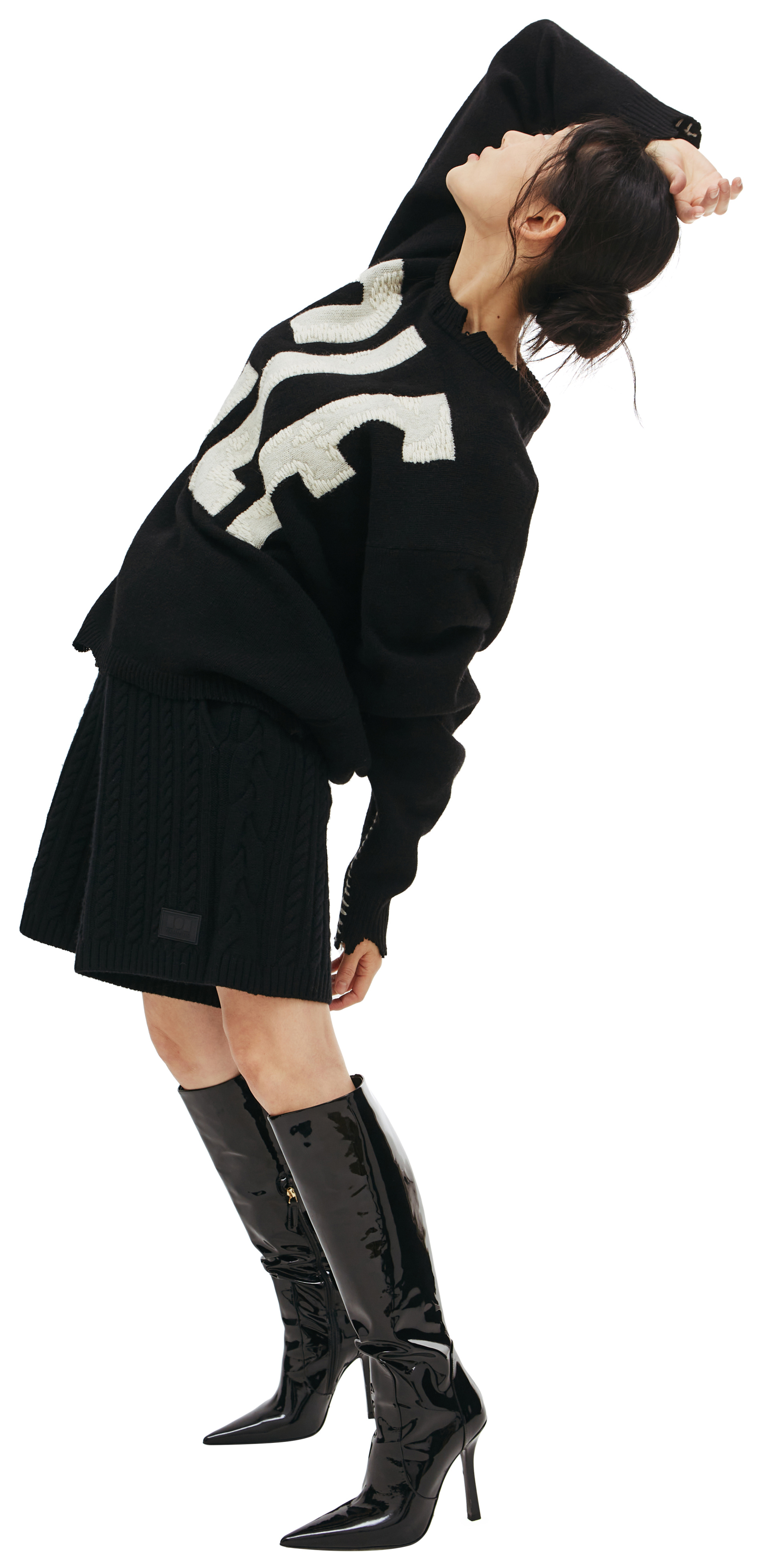 Saint Michael Оверсайз свитер с вышивкой CIF