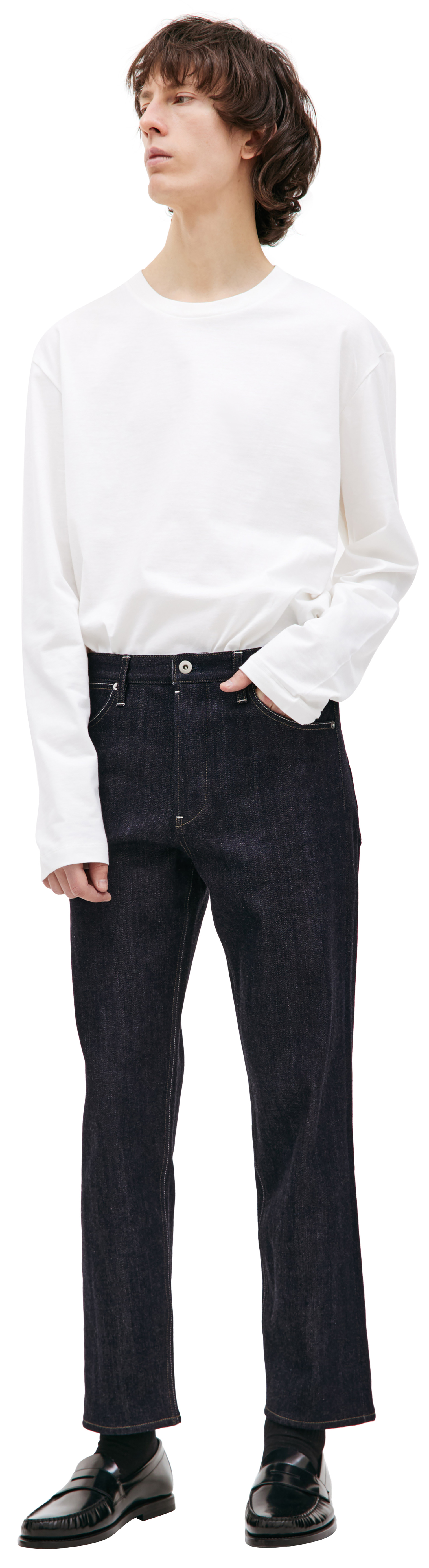 Jil Sander Прямые синие джинсы