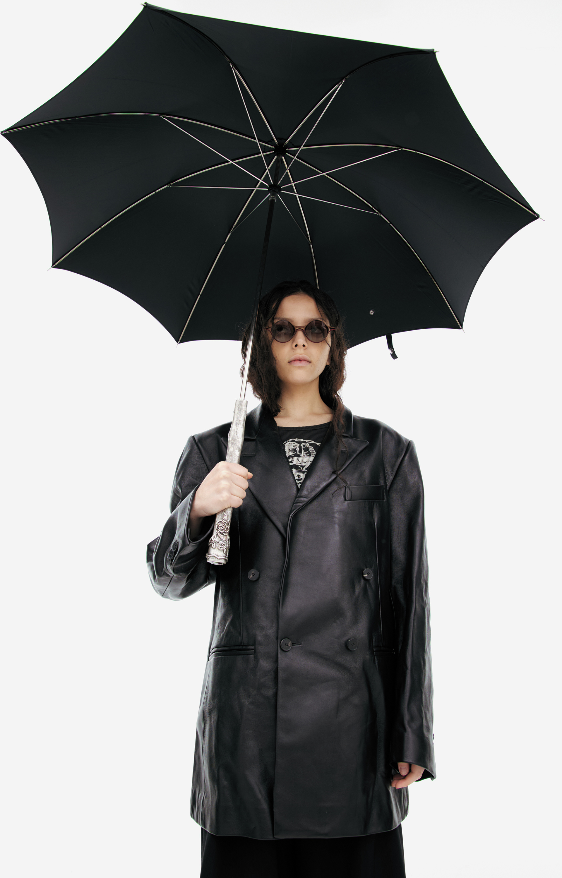 Enfants Riches Déprimés Двубортный кожаный пиджак