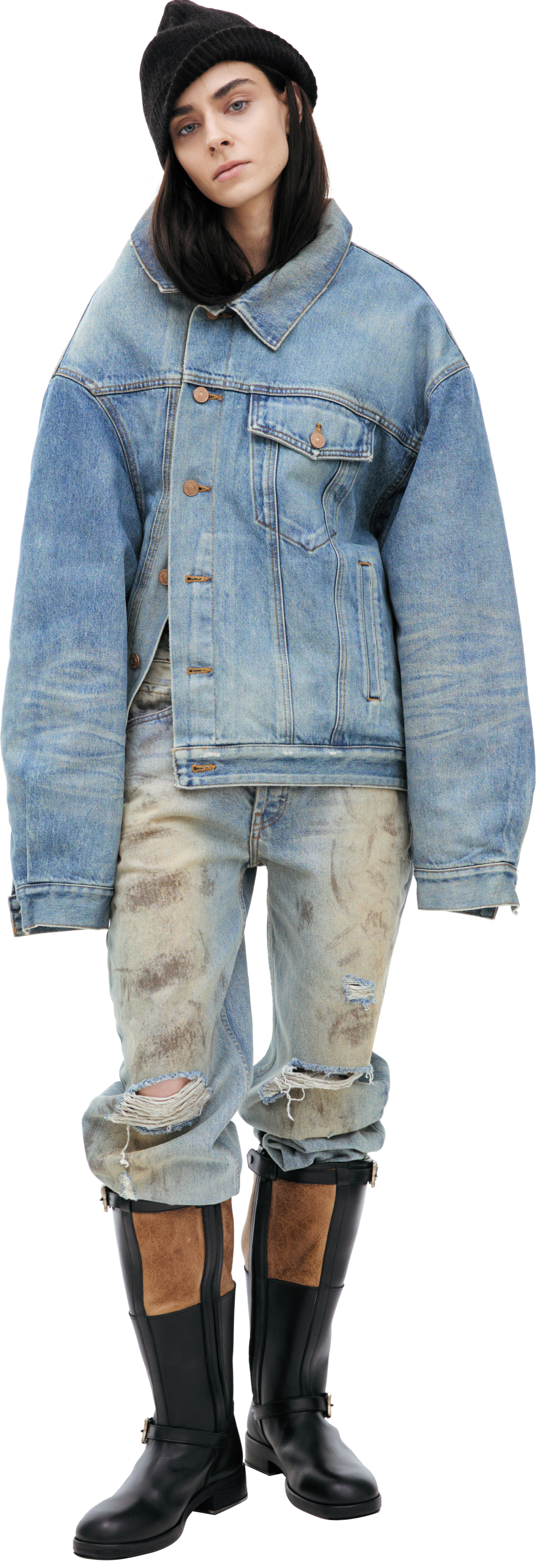 Balenciaga Асимметричная куртка из денима