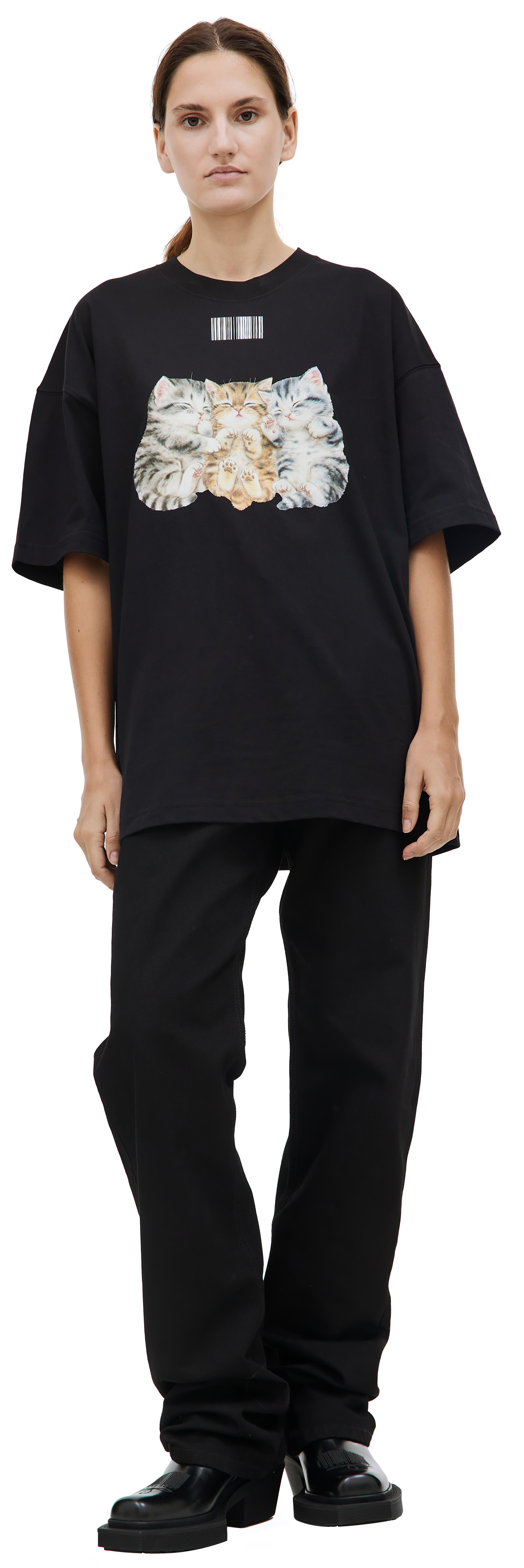 VTMNTS Футболка с принтом Cute Cat