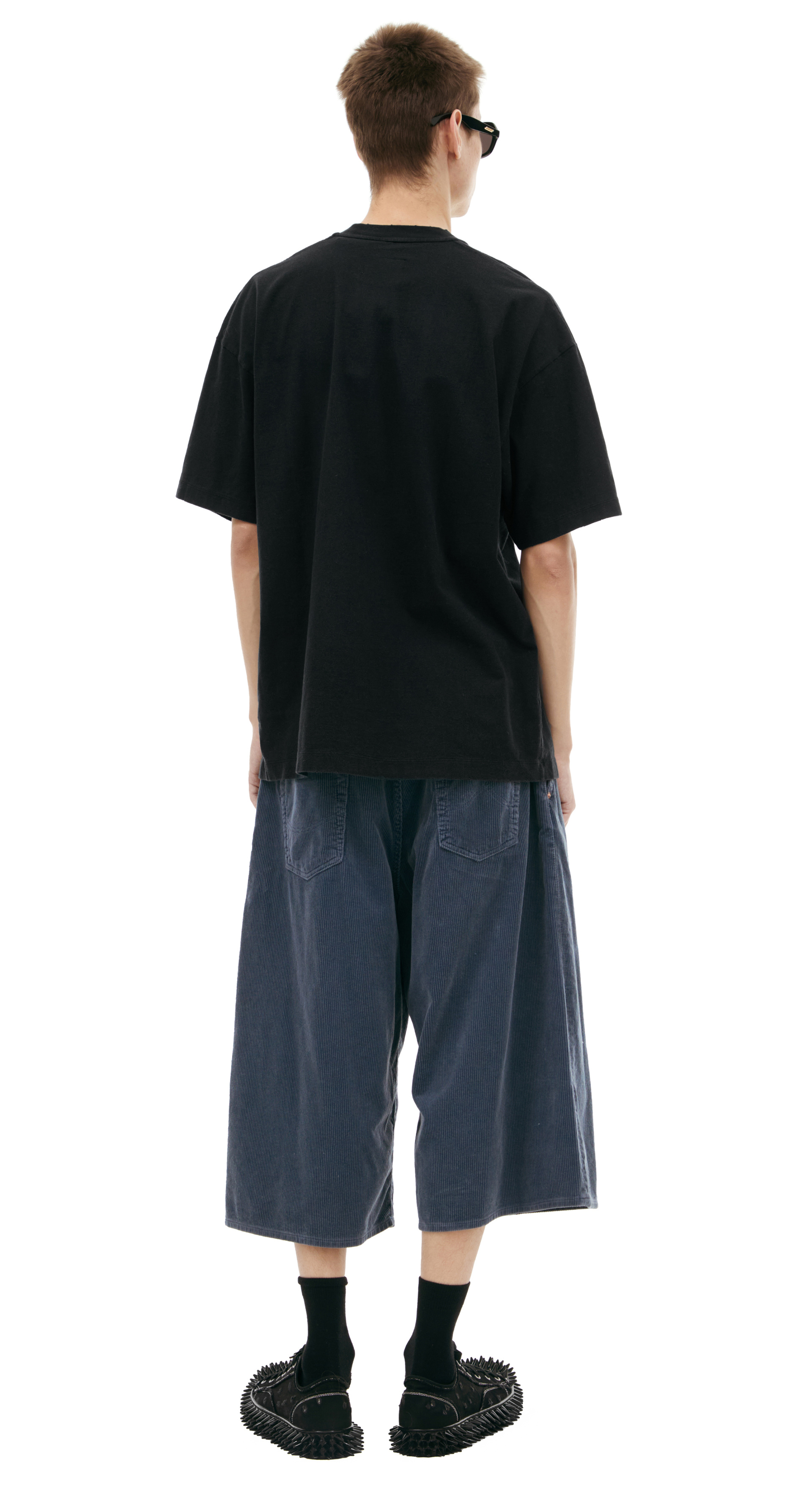 Doublet Черная футболка с принтом