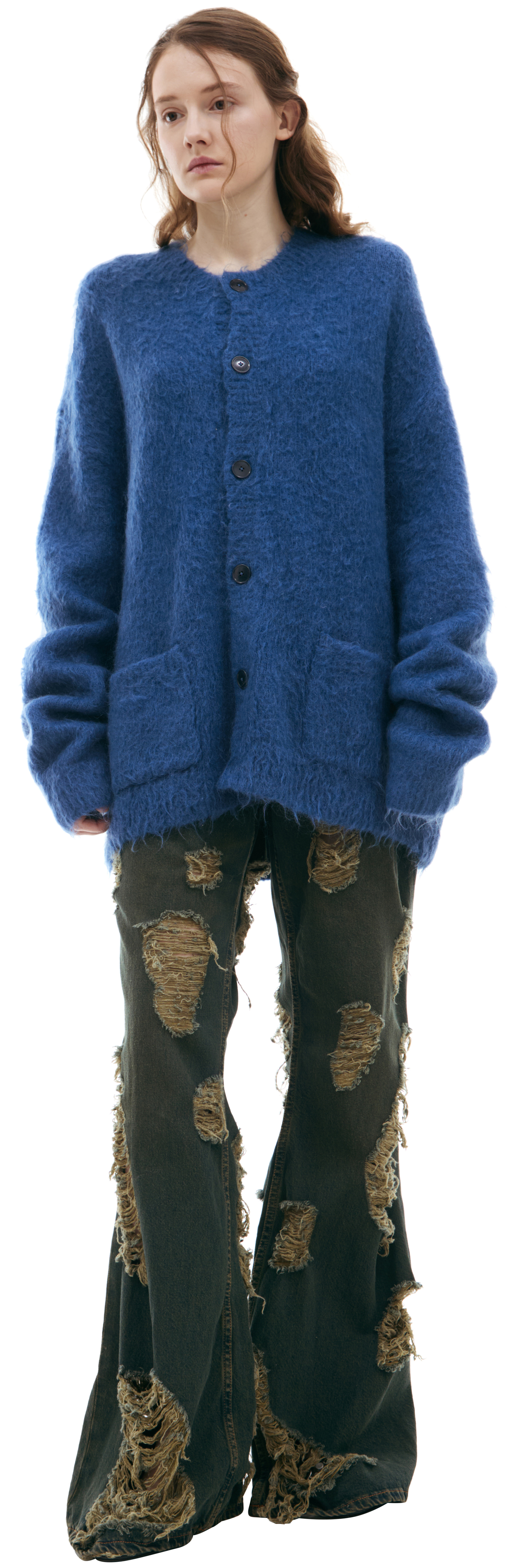 Acne Studios Шерстяной кардиган на пуговицах