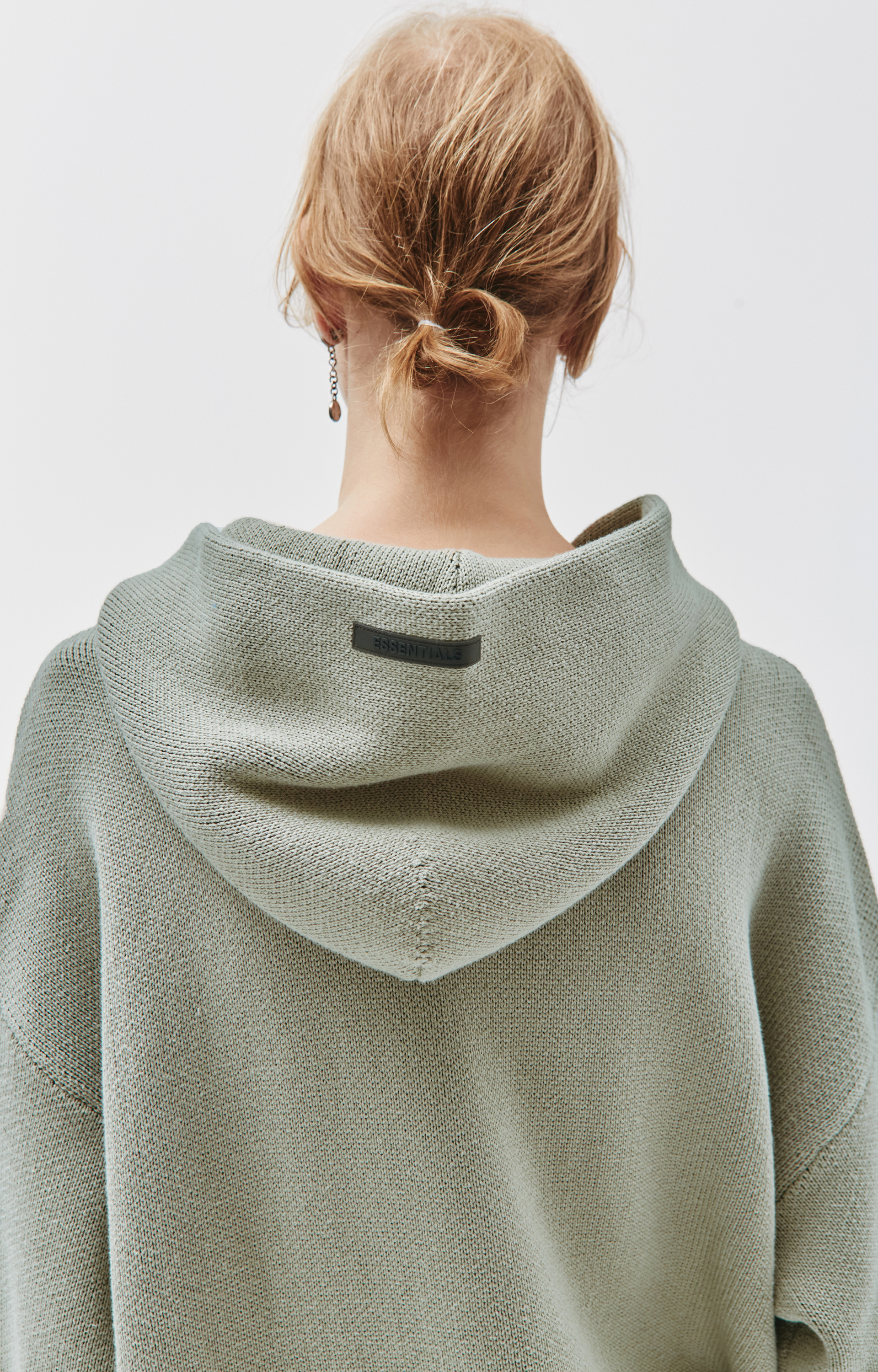 Fear of God Essentials Вязаное худи с логотипом