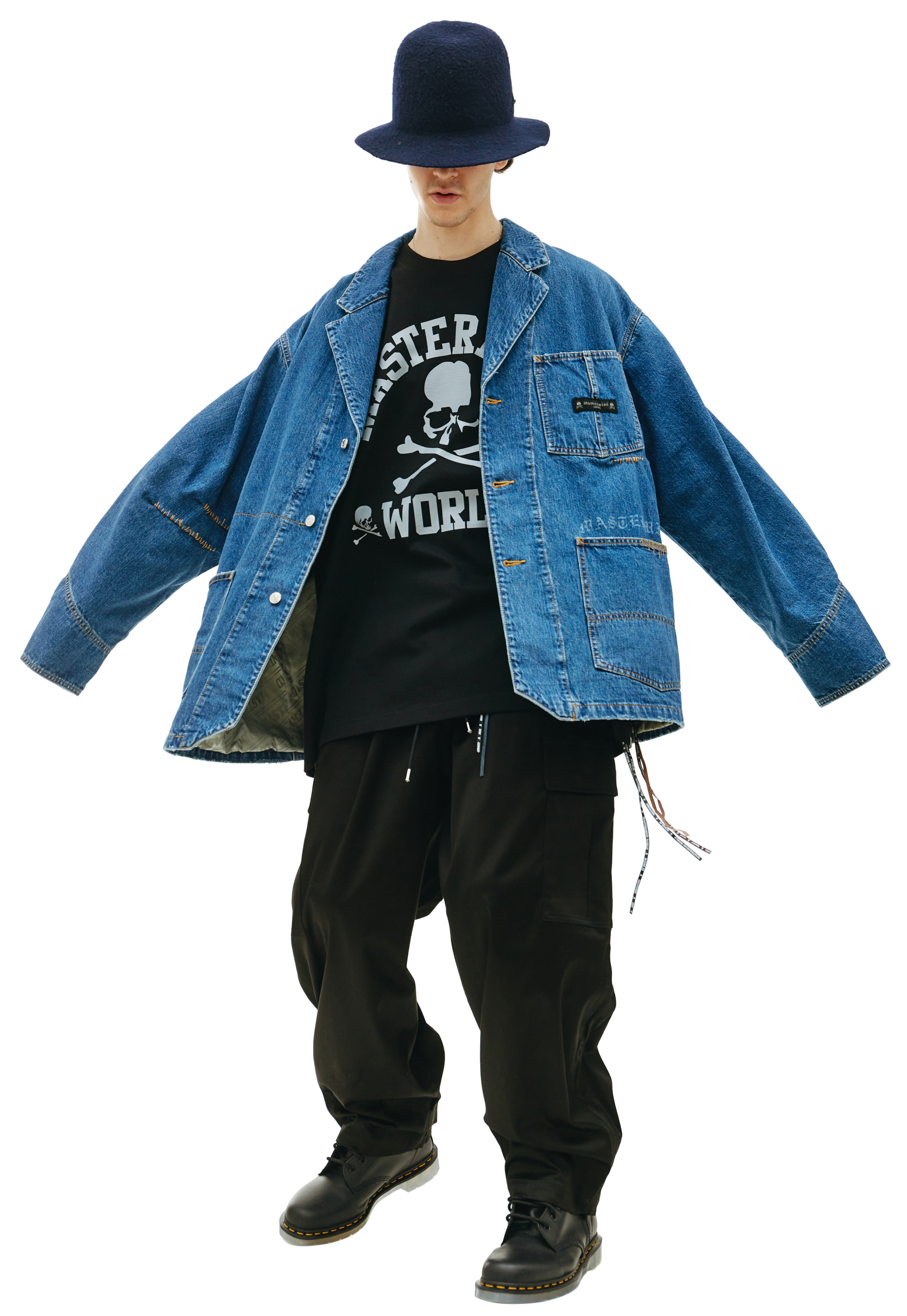 Mastermind WORLD Джинсовый пиджак с карманами