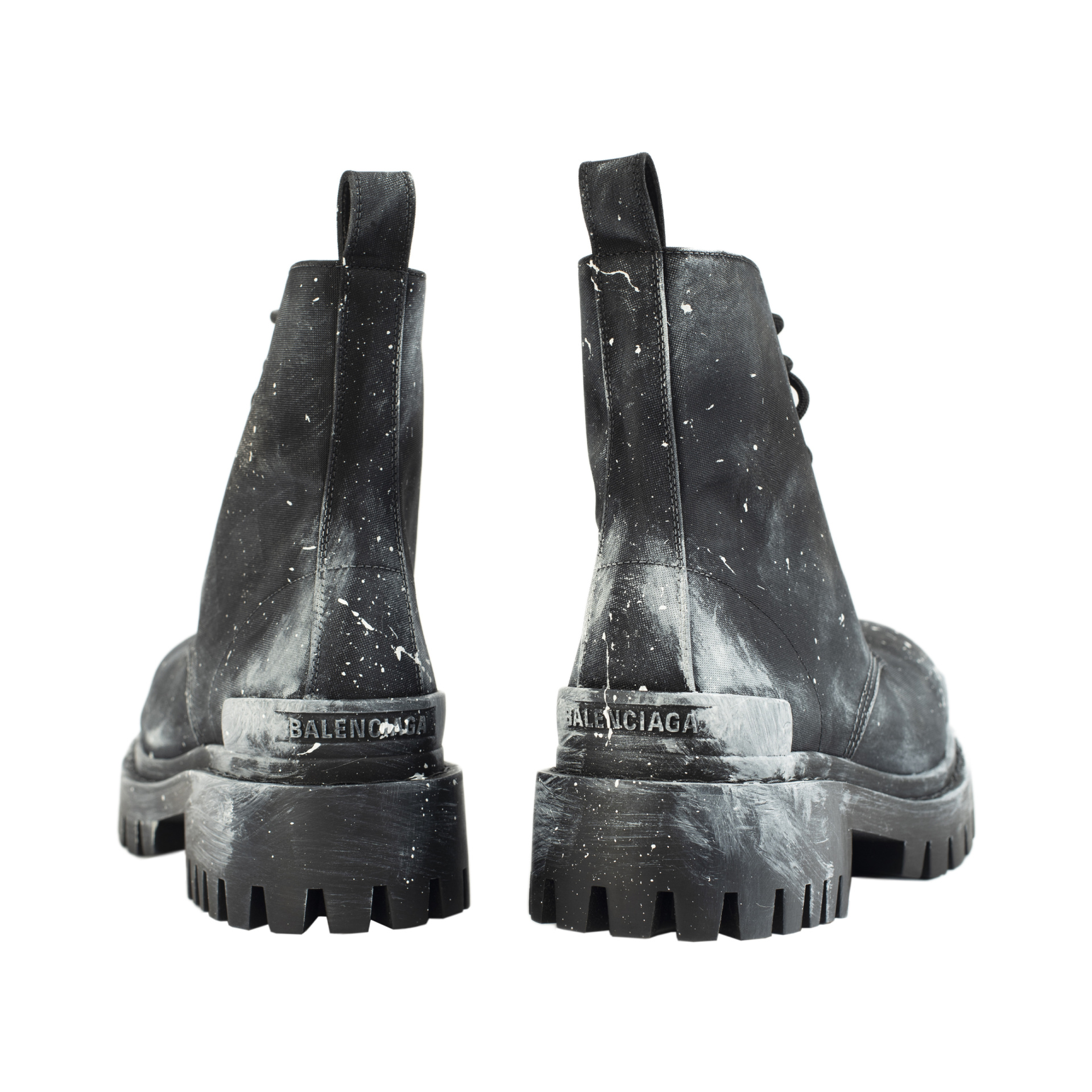Balenciaga Ботинки Strike в белой краске
