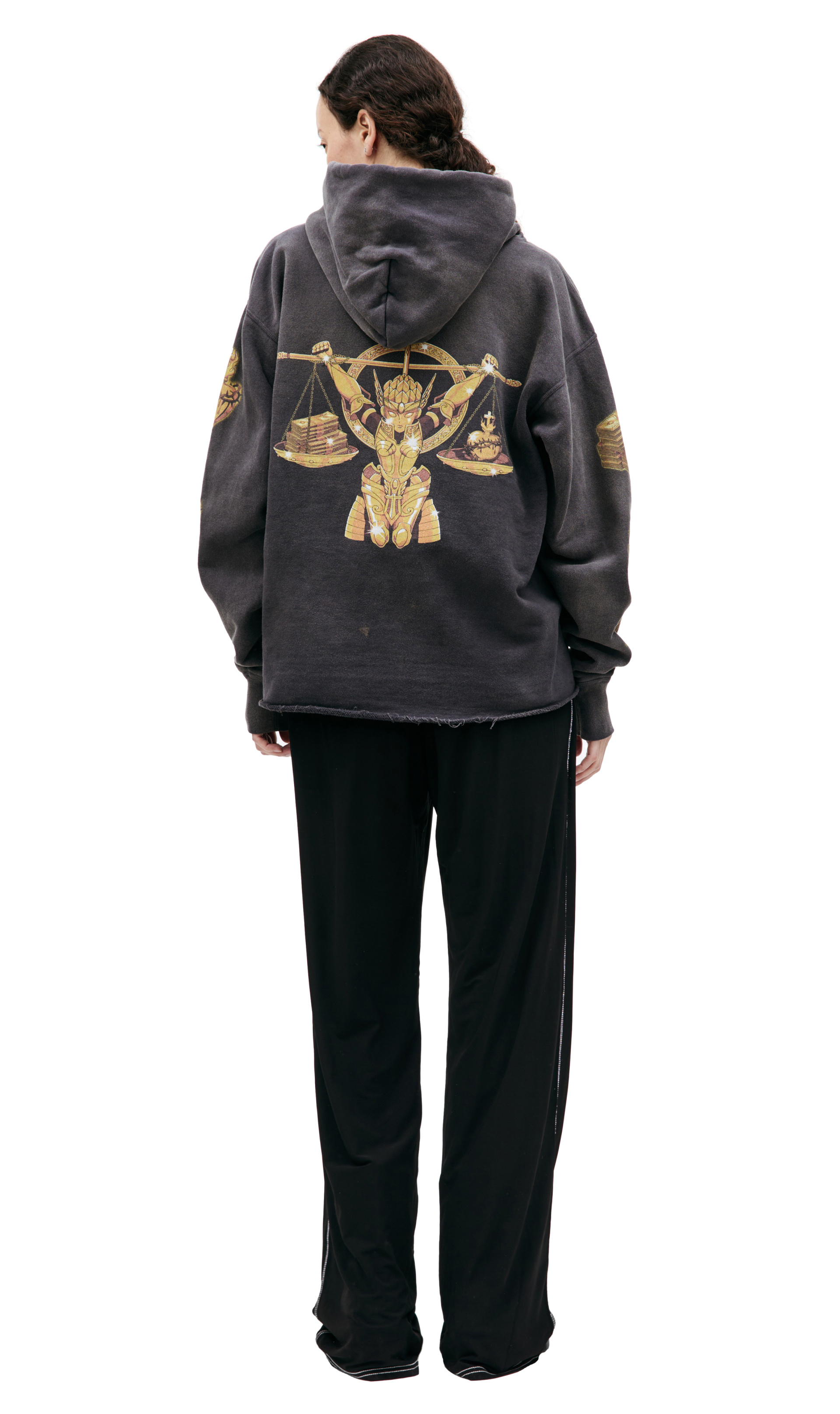 Saint Michael Оверсайз худи с принтом