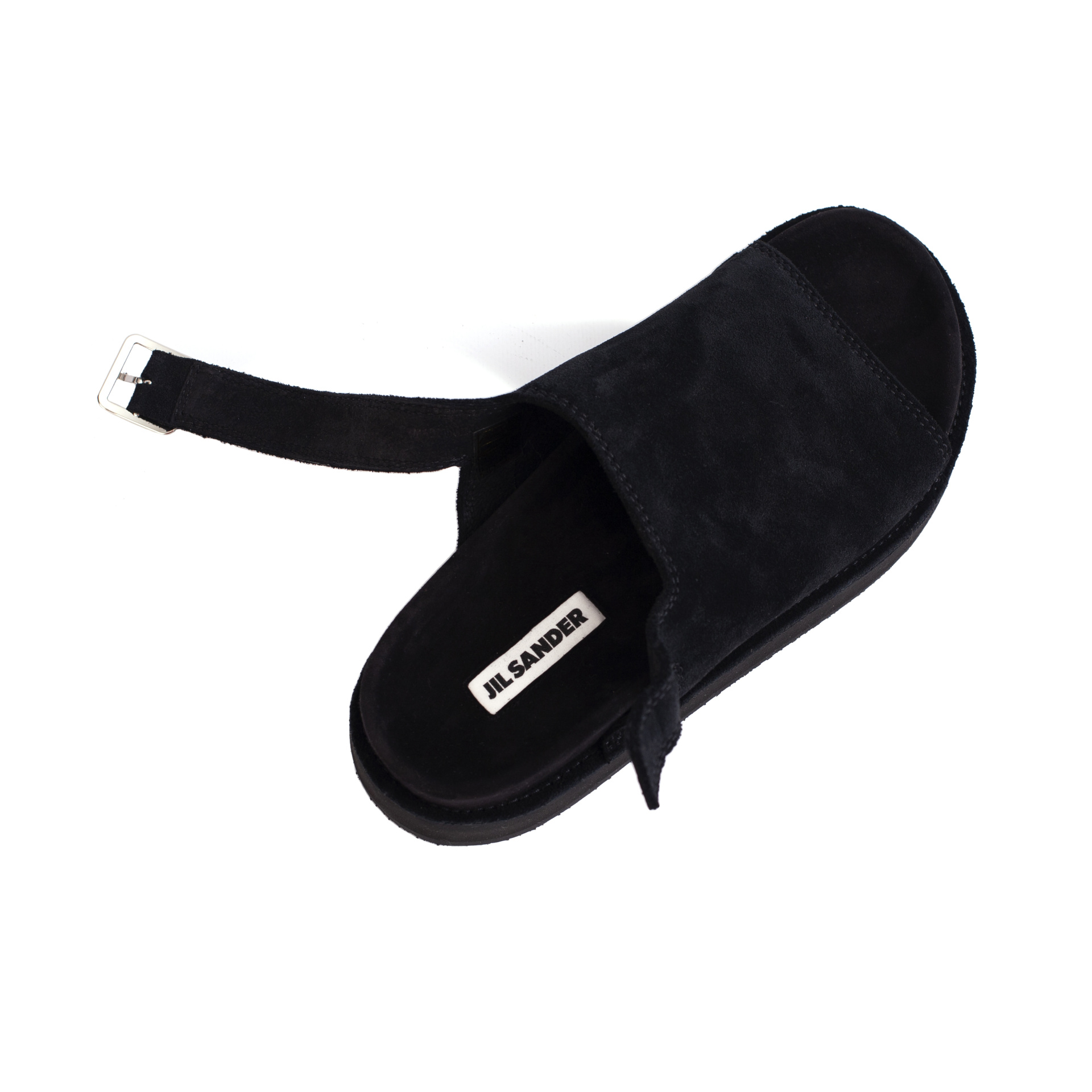 Jil Sander Черные сандалии из замши