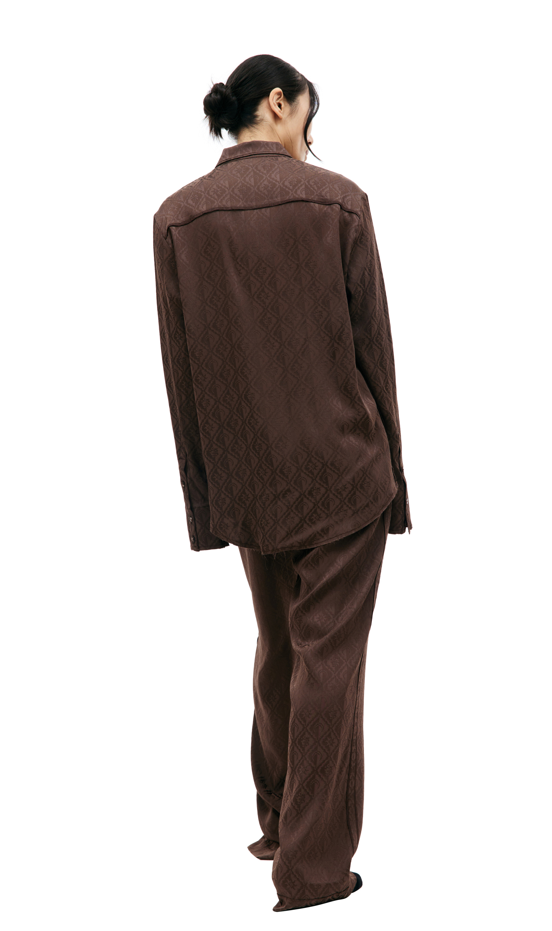 MARINE SERRE Рубашка с монограммой Moon